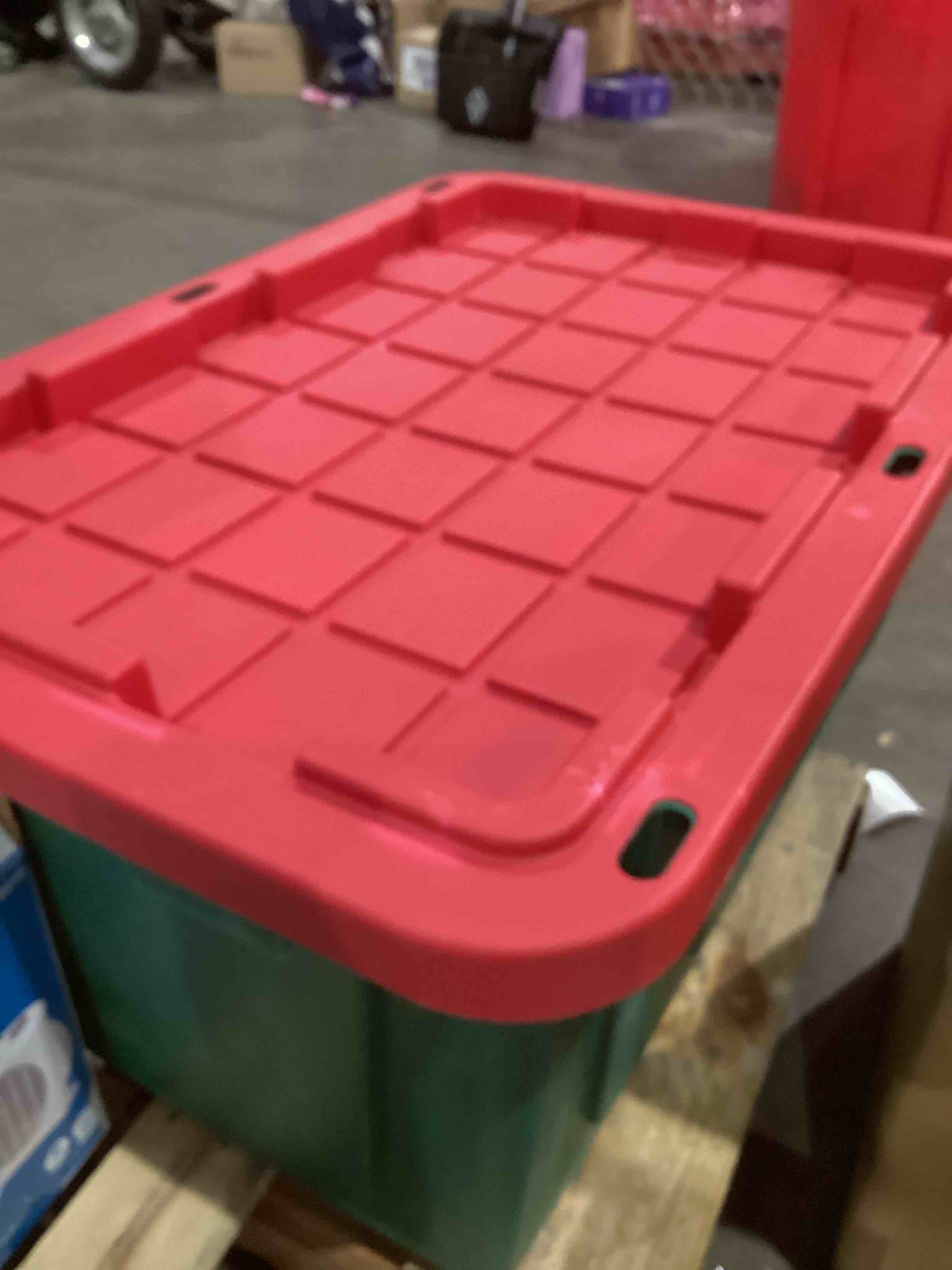red and green tote