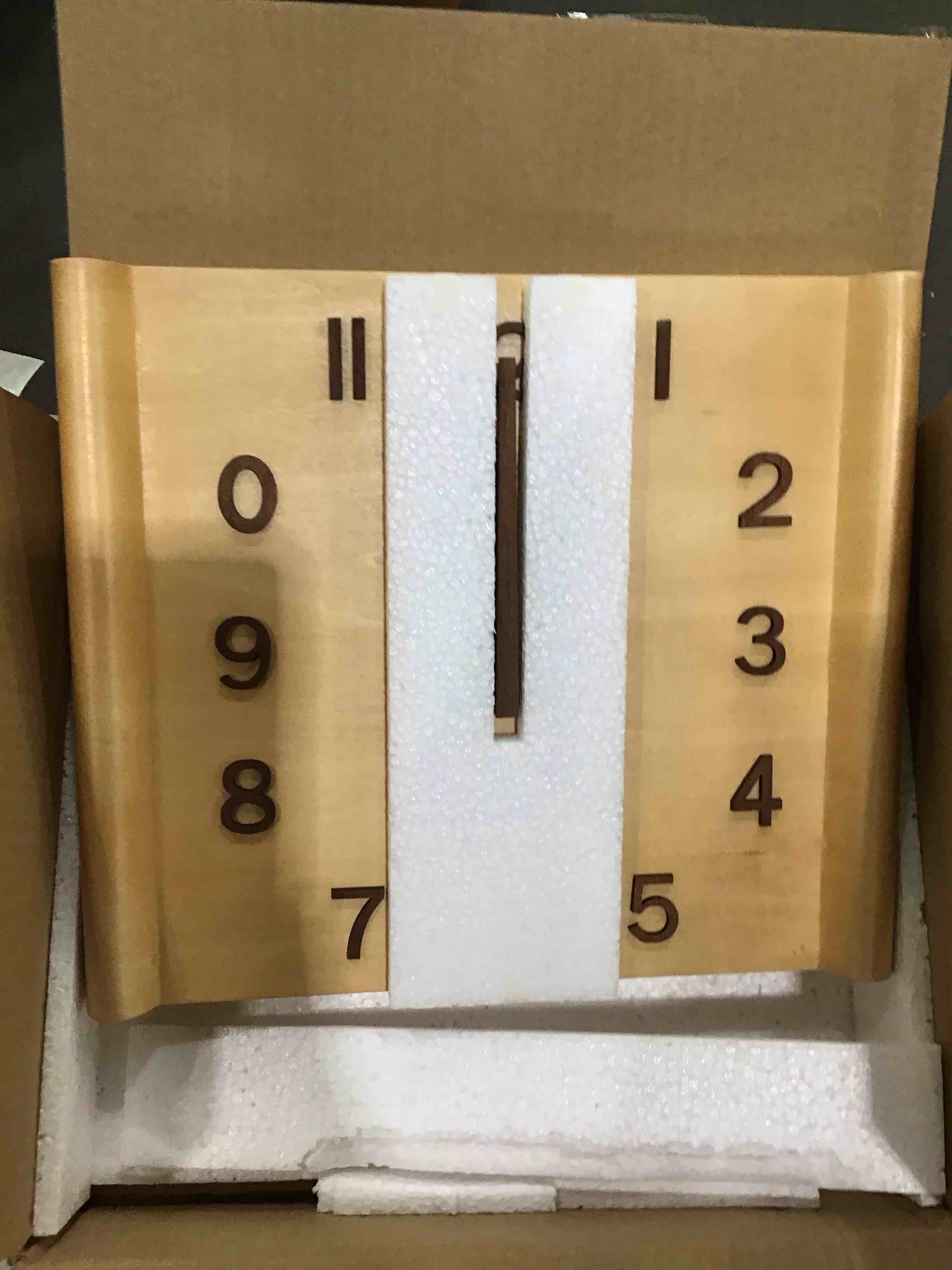 14 inch Wall Clock; Wooden Wall Clock; Wall Hanging Decorations; Decorations; Large Decorative Clock; Quartz Clock; Gifts - Living Rooms or bedrooms, cafes, Offices, Bars, Art. (Walnut)