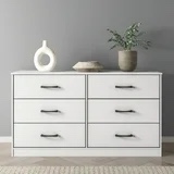 *missing box1*6 Drawer Dresser, White