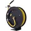 Retractable Hose Reel, Double Arm 3/8 in x 50 ft Heavy Duty Steel Professional Power Wash Hose Reel for Oil/Air/Water 4000 PSI with 5 ft Lead [Pressure cleaning hose not included ]