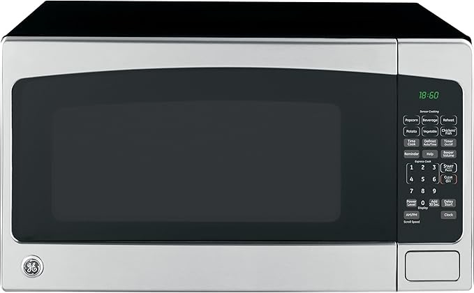 GE Countertop Microwave Oven, 1,200-watt Capacity, 2.0 Cubic Ft., 8 Auto Setting Cooking Settings, C