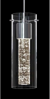 Artika Essence 1 Light Integrated LED Pendant Light Fixture Chrome