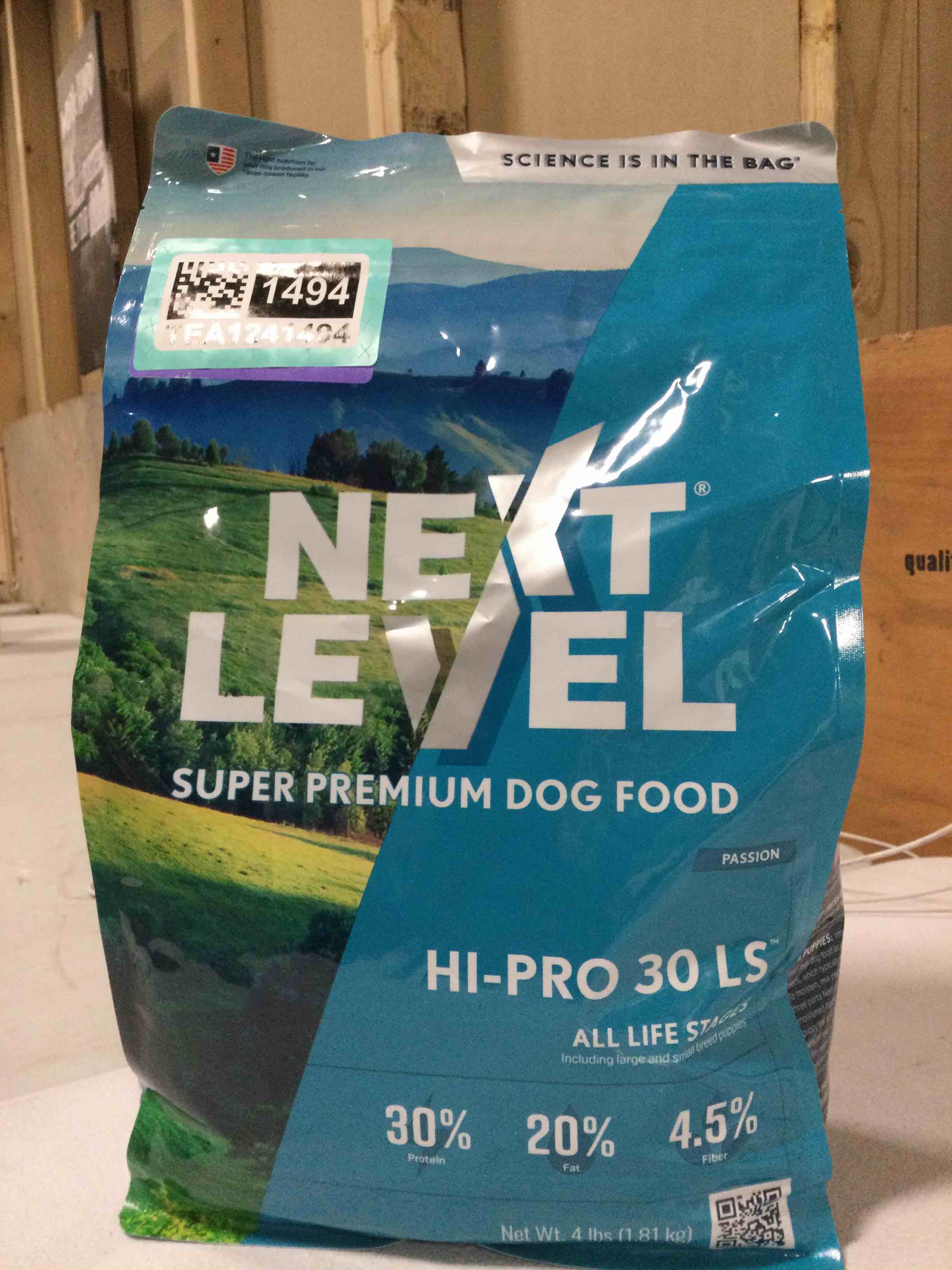 Condition photo showing New/Like New for Next Level Super Premium Dog Food – HI-PRO 30 LS™ – Dry Kibble for Dogs for All Life Stages All Breeds – 30% Protein, Gluten Free Grains - High Energy and Active Dogs & Puppies