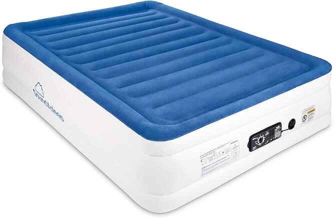 soundasleep dream series air mattress with comfortcoil technology & internal high capacity pump (twin xl)