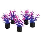underwater treasures mini plant - violet - 1.5  - 1x 5pack of artificial plants
