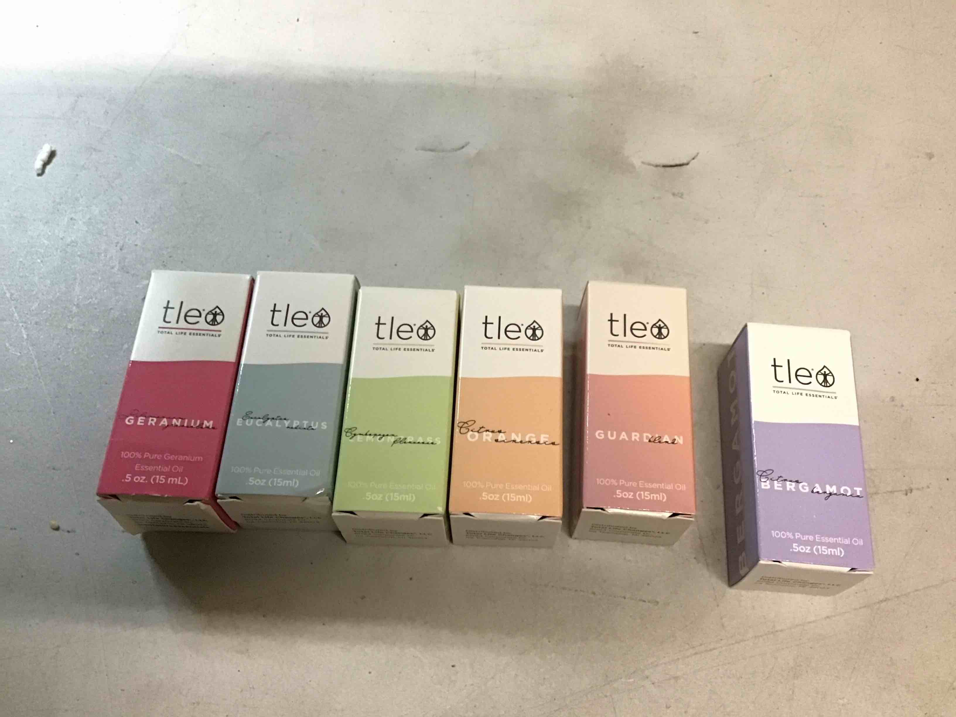 Condition photo showing Good Condition for TLE Pure Essential Oil .5 oz - Assorted Scents (6-Pack)