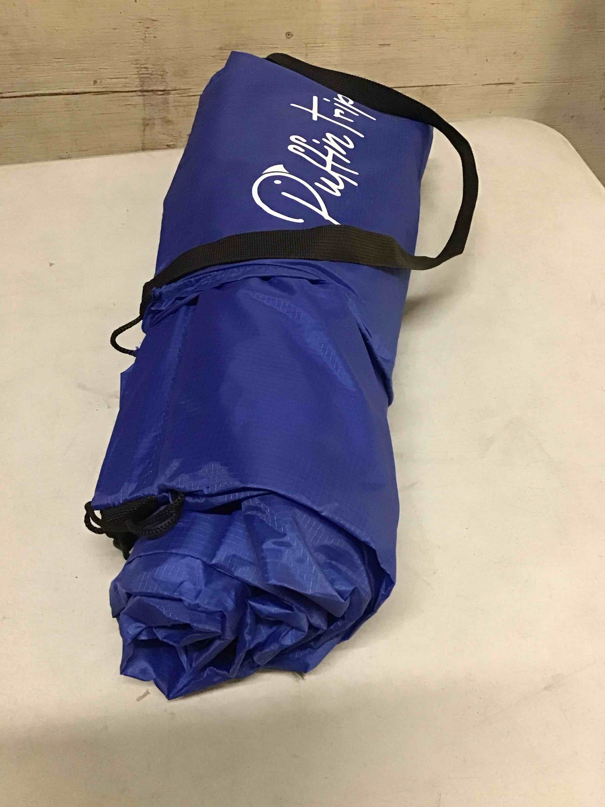 Condition photo showing Good Condition for Inflatable Lounger Air Sofa Couch, Portable Beach & Camping Chair, Water Proof Couch for Backyard Picnics Hiking Outdoor Music Festivals Camping Beach Traveling, Lightweight and Easy Setup Blue