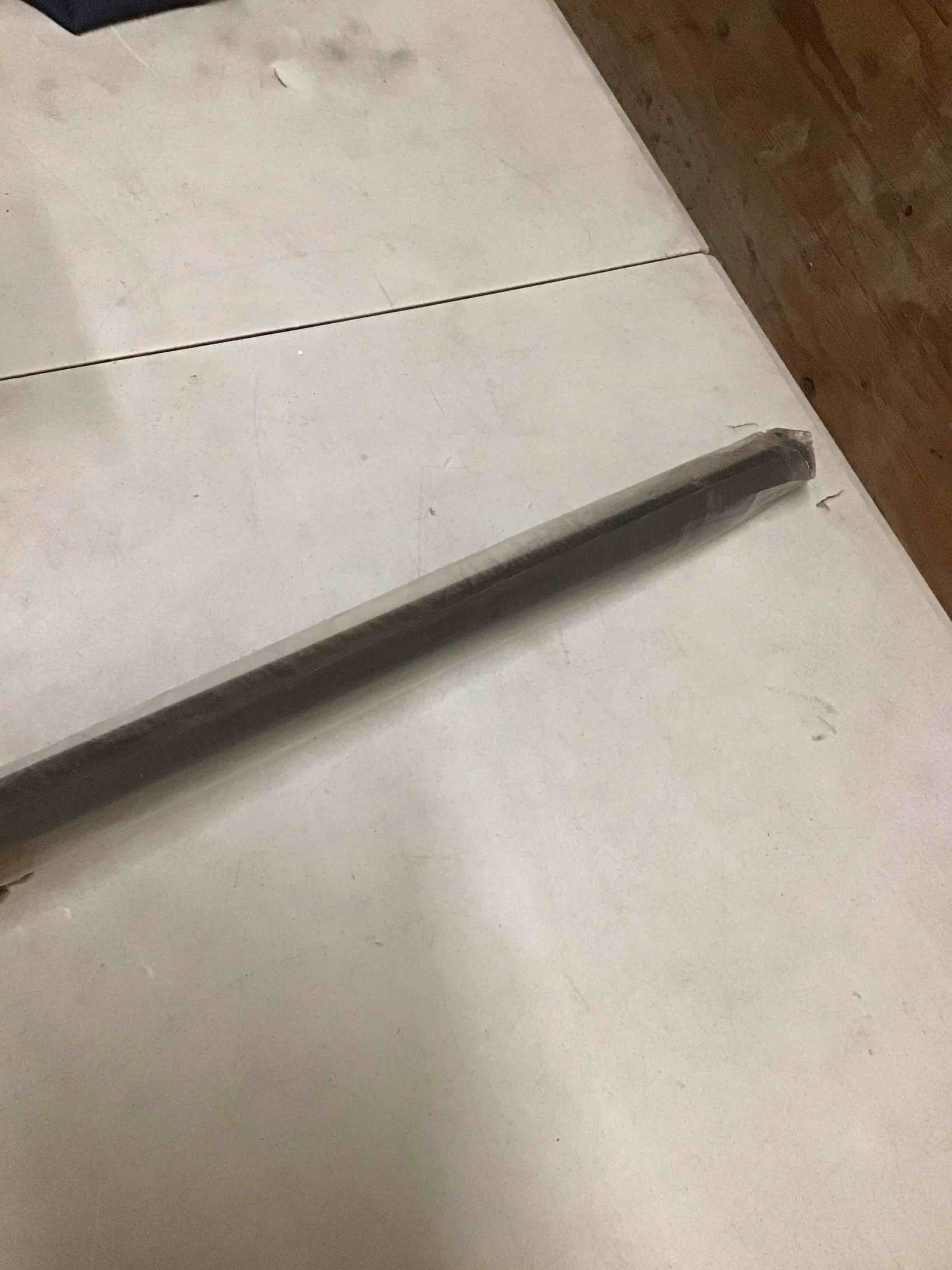 Condition photo showing New/Like New for 60 inch Ceiling Fan Downrod with Extension Cord, 1 FT Black Downrod for Ceiling Fan, 1 inch Outside Diameter, Ceiling Fan Boom Suitable for a Wide Range of Fans (Black, Not Threaded) Black
