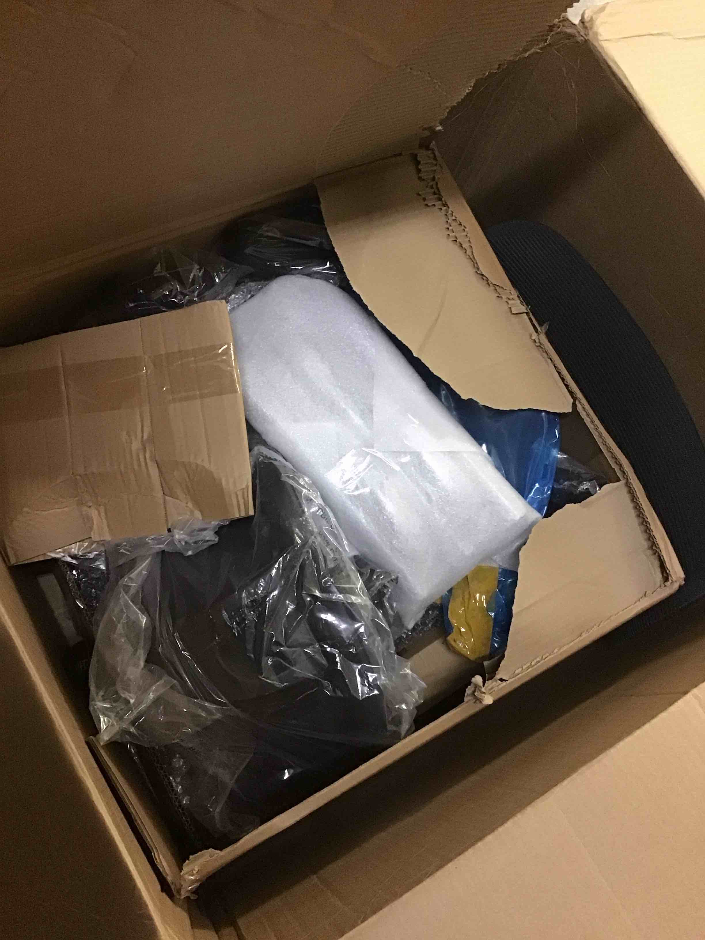 Condition photo showing As Is for Ergonomic Office Chair: 400LBS Computer Desk Chair Comfy-Black Big and Tall Office Chair with Lumbar Support & Headrest-Gaming Chairs for Adults-Executive Office Rolling Chairs for Home Work