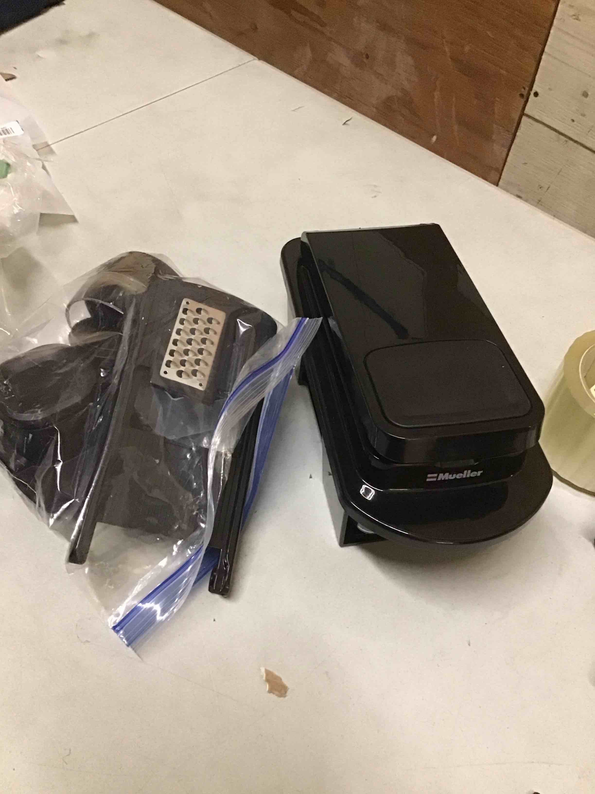 Condition photo showing As Is for ( incomplete) Mueller ULTIMATE 12 Blade Vegetable Chopper, Mandoline Slicer and Spiralizer, Dicer, Grater, Kitchen Essentials & Accessories, Black