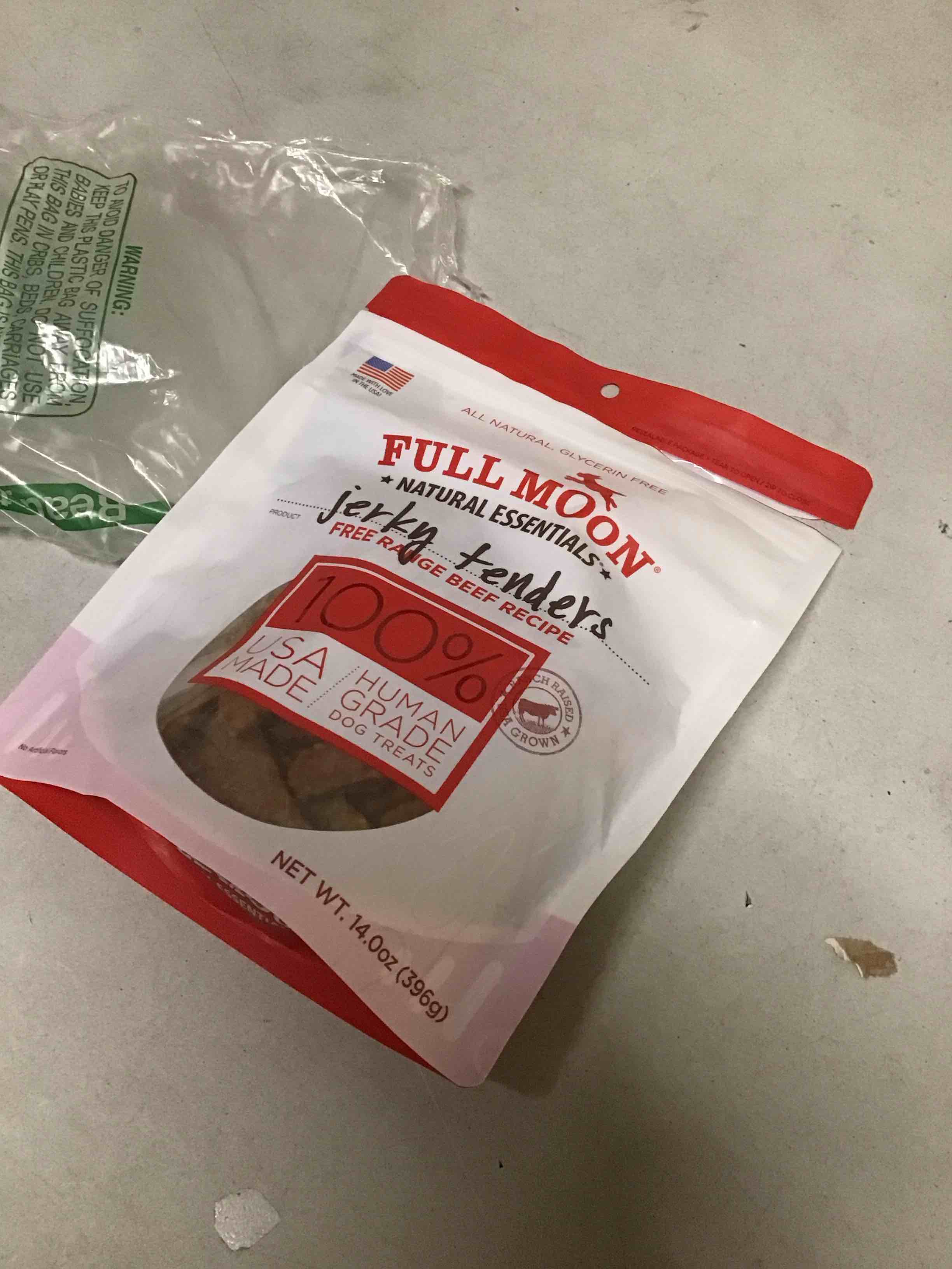 Condition photo showing As Is for ( best by 10/15/2027 ) Full Moon Essential Beef Tenders 14.0 oz