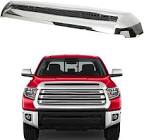 Front Upper Hood Bulge Molding Grille Trim For Toyota Tundra 2014-2021 Front Upper Grille Hood Scoop (Chrome)