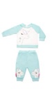 Robeez Baby Girls Luxe Lounge 2-Piece Matching Set, Pajamas for Infant/Toddlers, 6-9 months