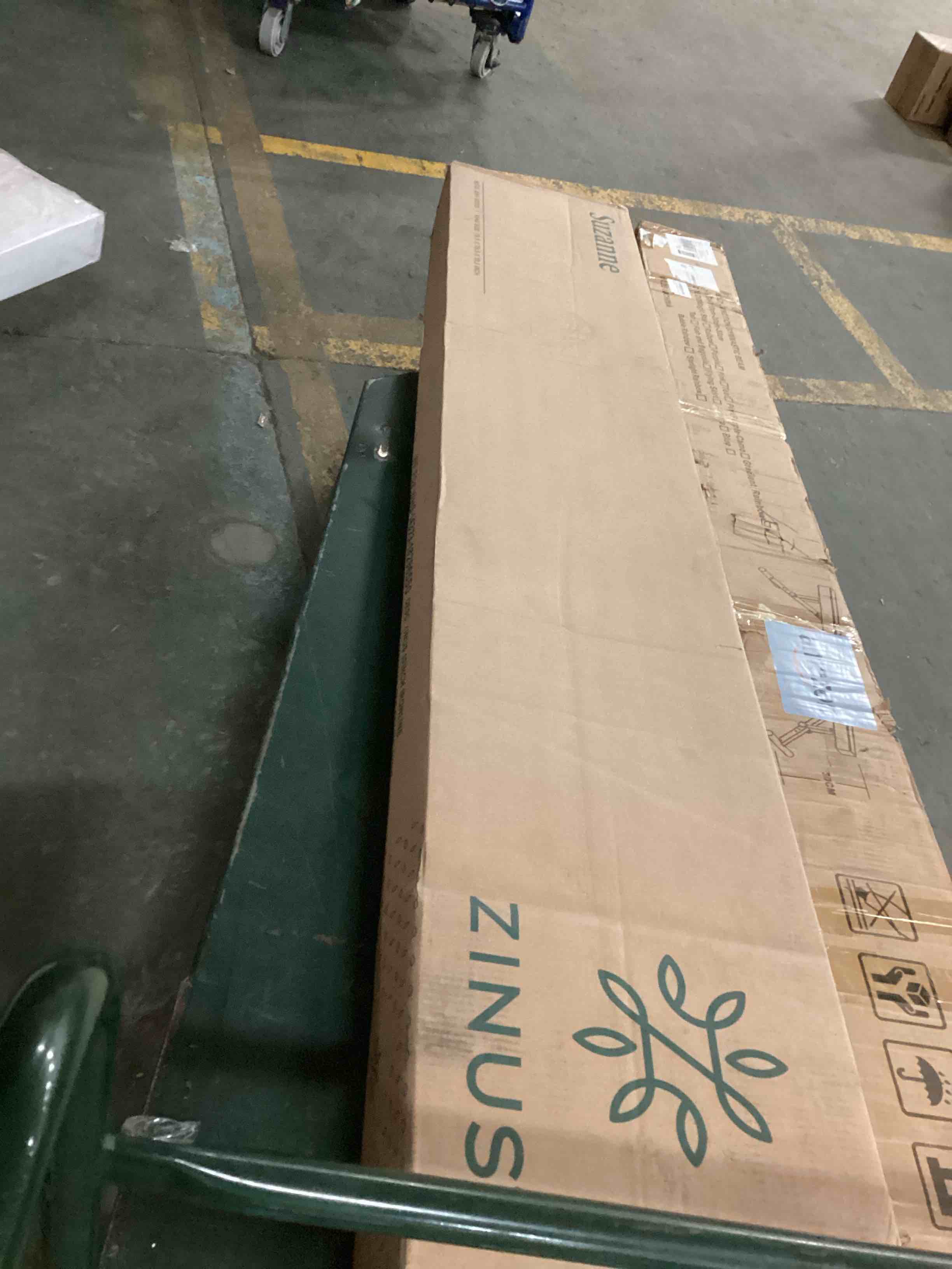 Condition photo showing New/Like New for Zinus Suzanne king bed frame 