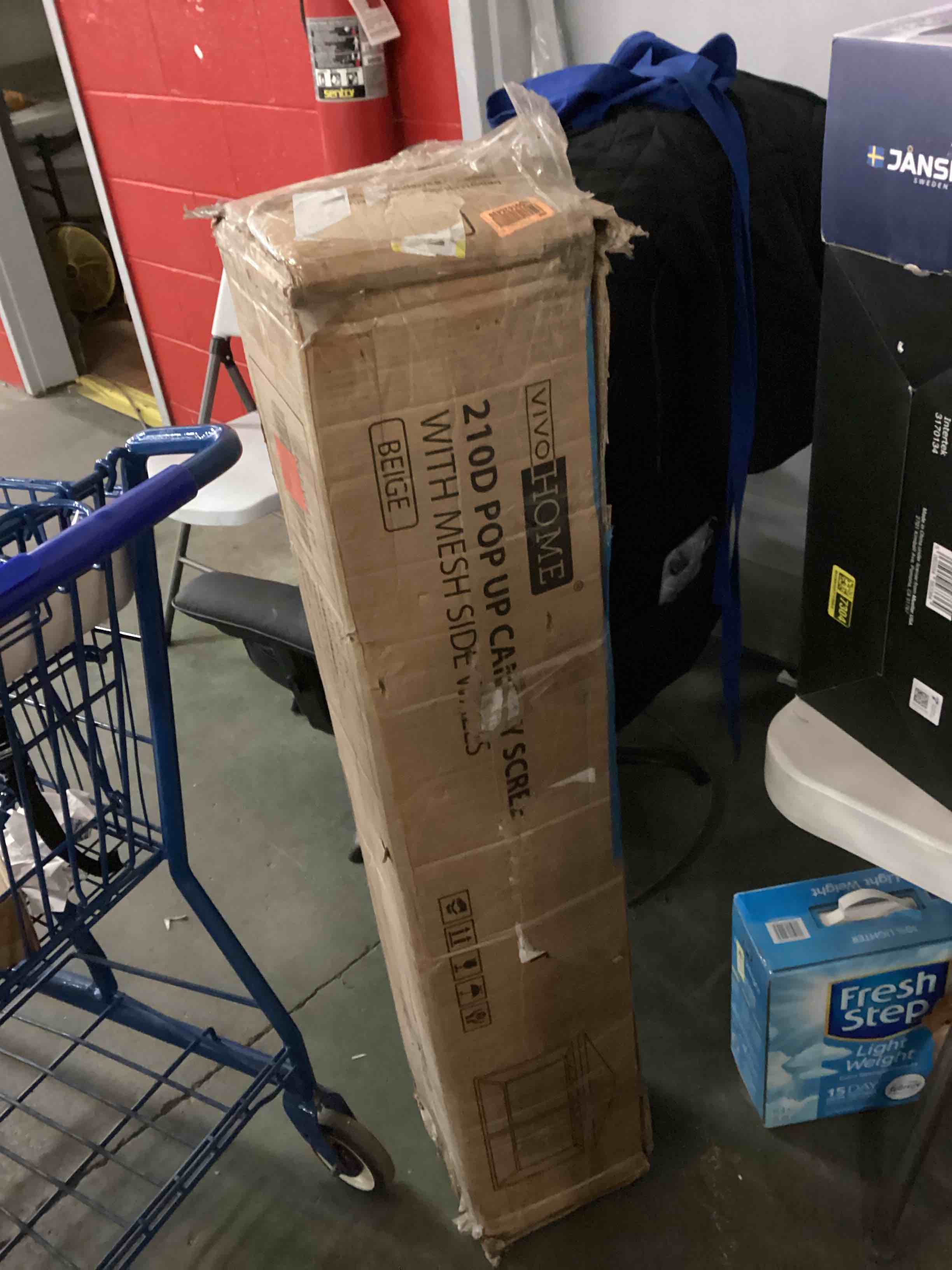 Condition photo showing As Is for Vivohome 2D Pop up Canopy beige 