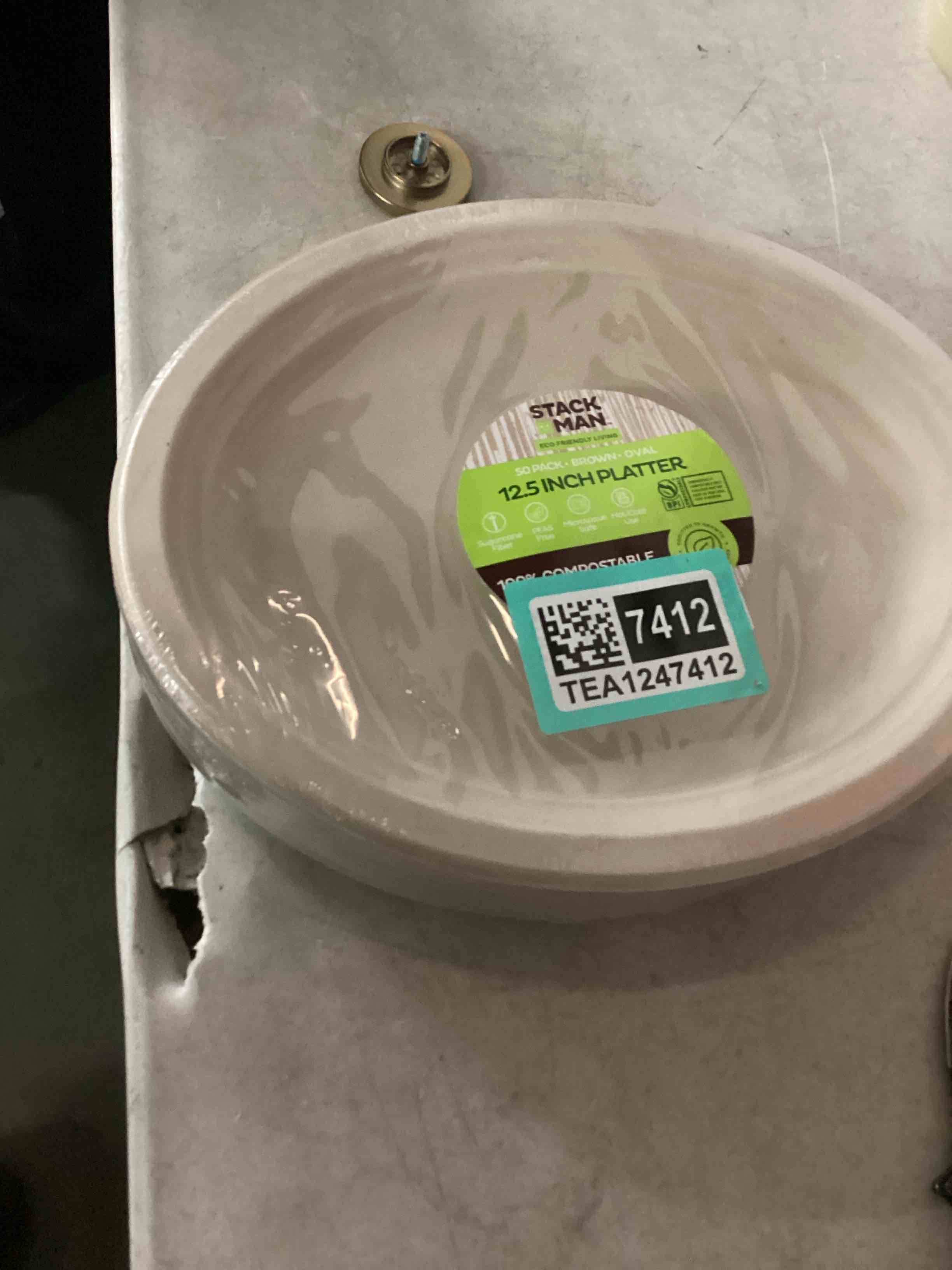 Condition photo showing New/Like New for stack man 12.5 Inch platter 50 pack 