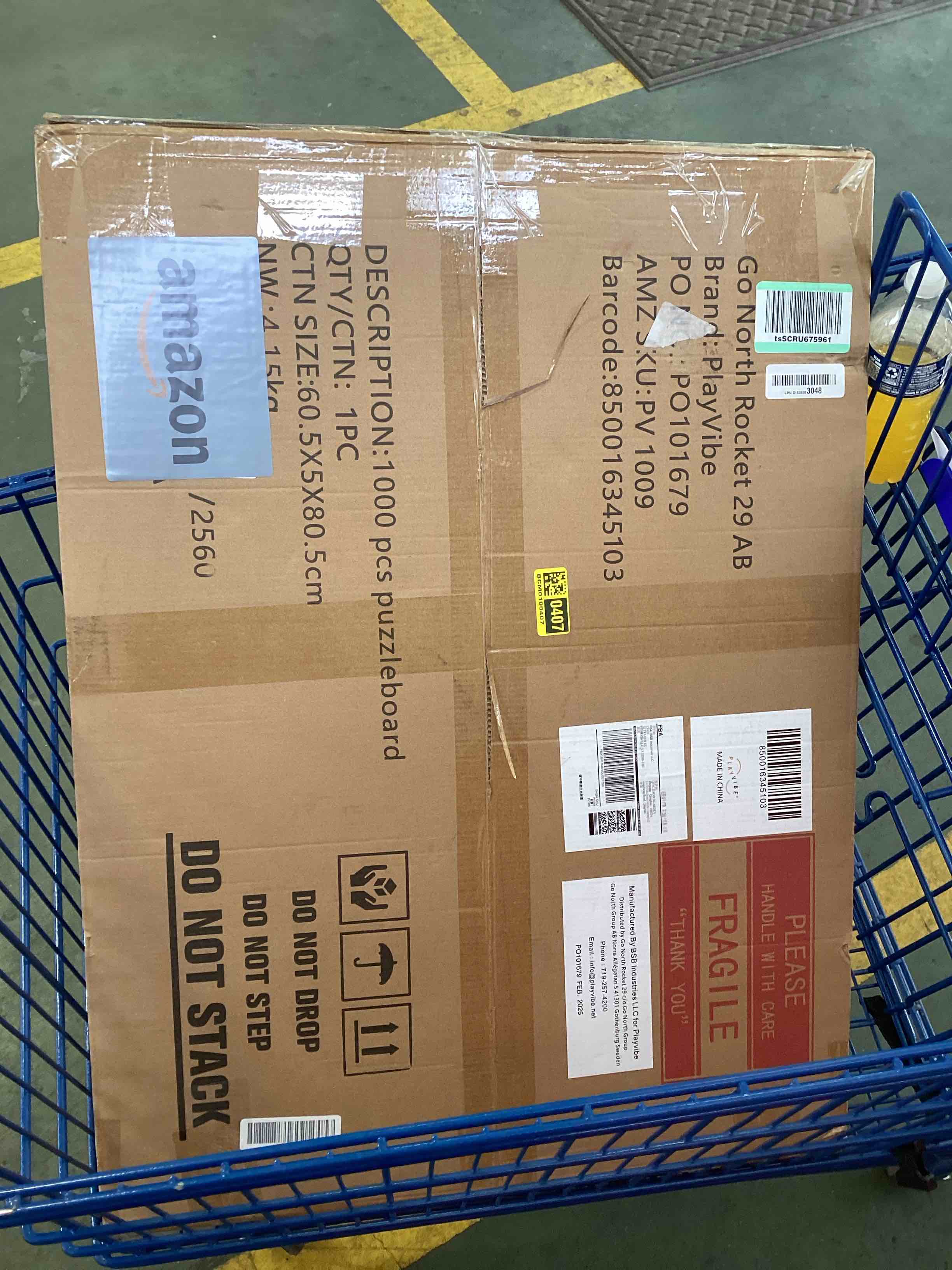 Condition photo showing Good Condition for PlayVibe Locker 1000 Piece Puzzle Board with Drawers and Cover - Sturdy Puzzle Table with 6 Drawers 22 1/4” x 30" - Jigsaw Portable Wooden Tray