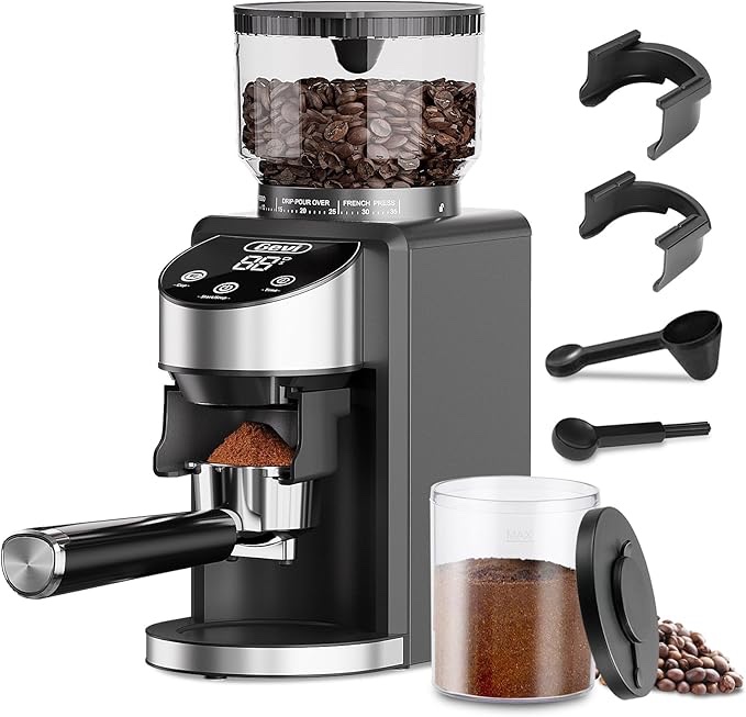 Gevi Coffee Grinder Electric,Coffee Bean Grinder with 35 Grind Settings for Espresso,Drip,French Press,Burr Coffee Grinder for Home Use,Anti-static Design,Black