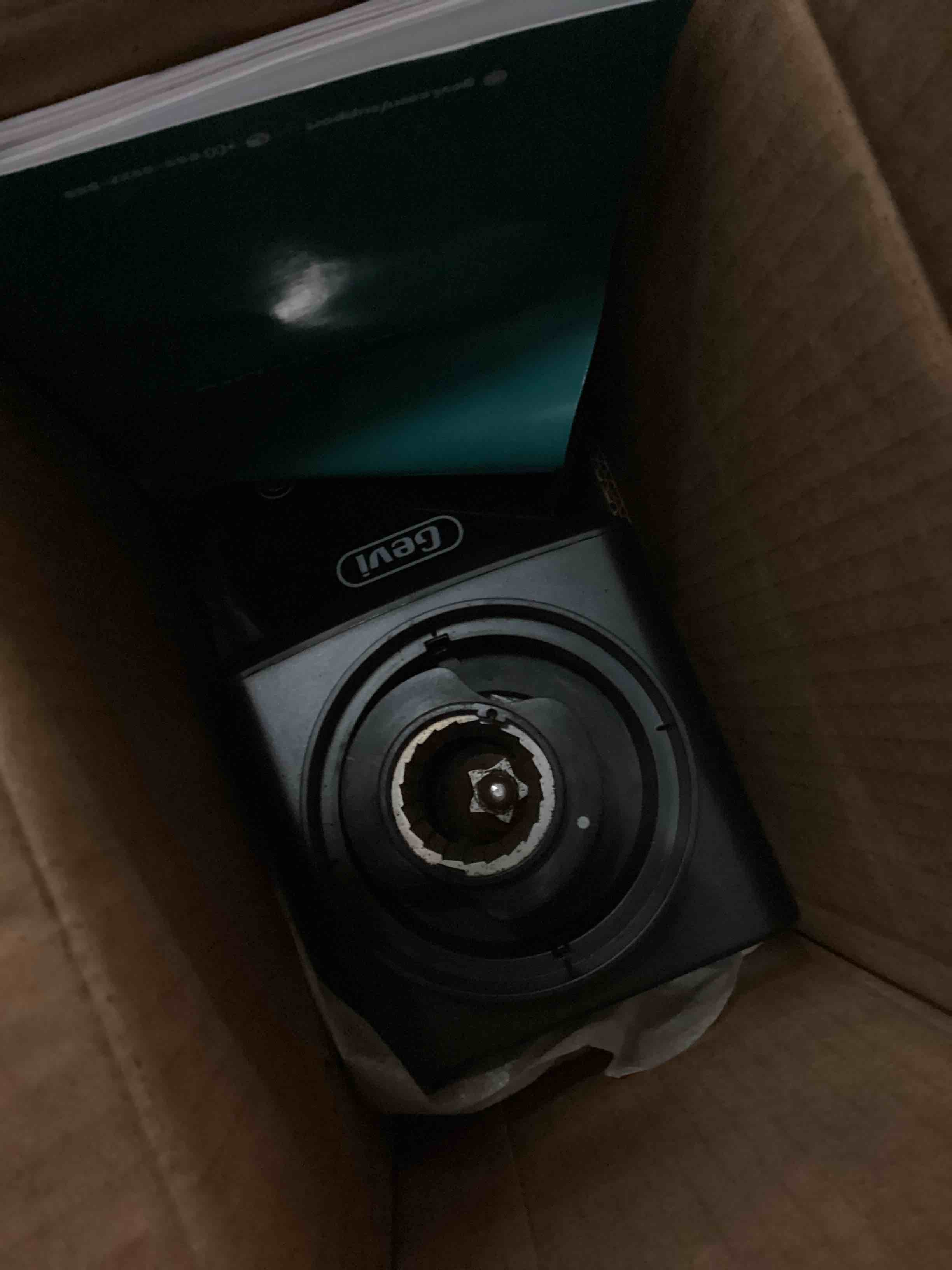 Condition photo showing As Is for Gevi Coffee Grinder Electric,Coffee Bean Grinder with 35 Grind Settings for Espresso,Drip,French Press,Burr Coffee Grinder for Home Use,Anti-static Design,Black