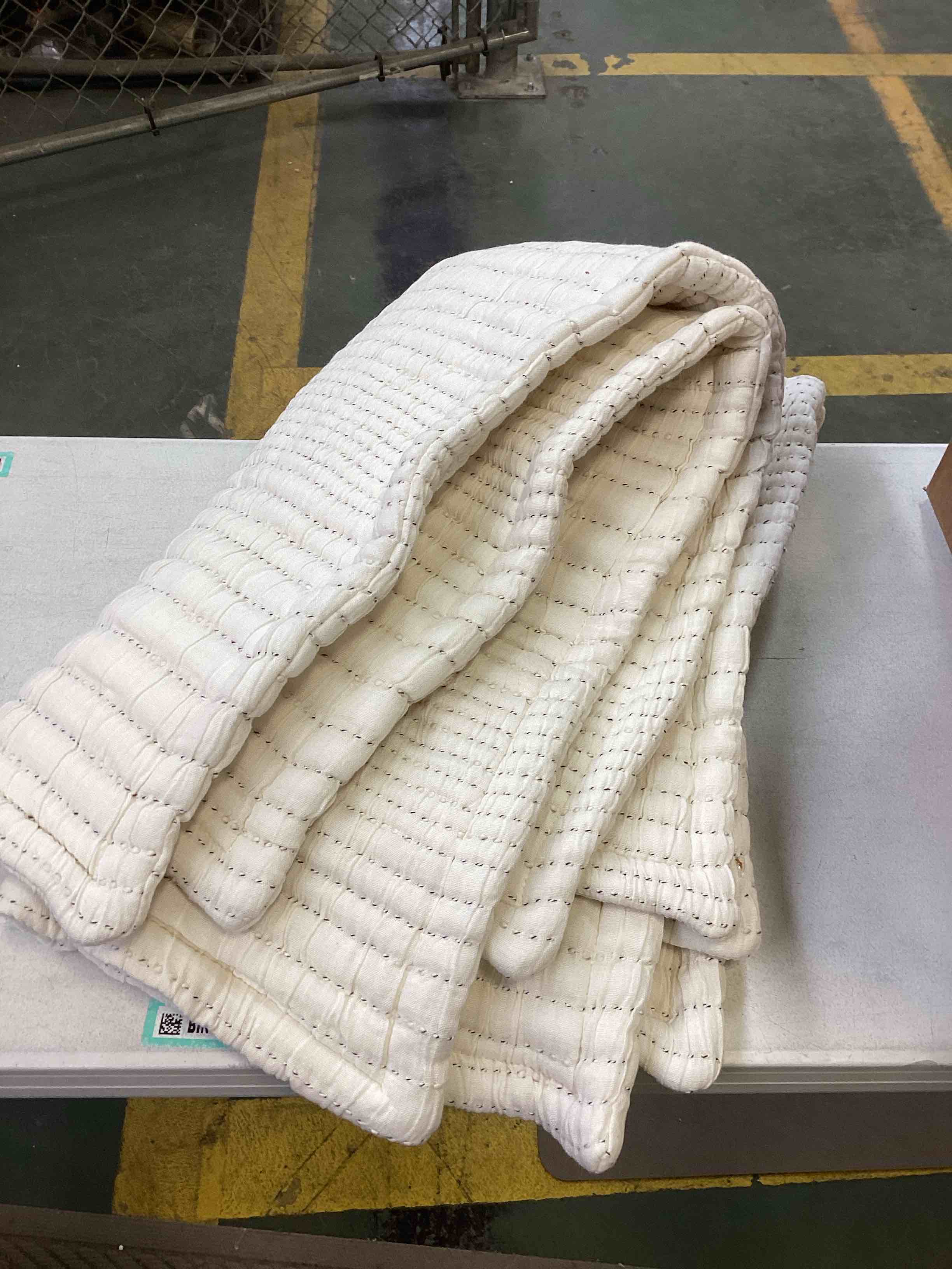 Condition photo showing Good Condition for DNU | Organic Cotton Channel Stitch Sham Set, Undyed, King/Cal King