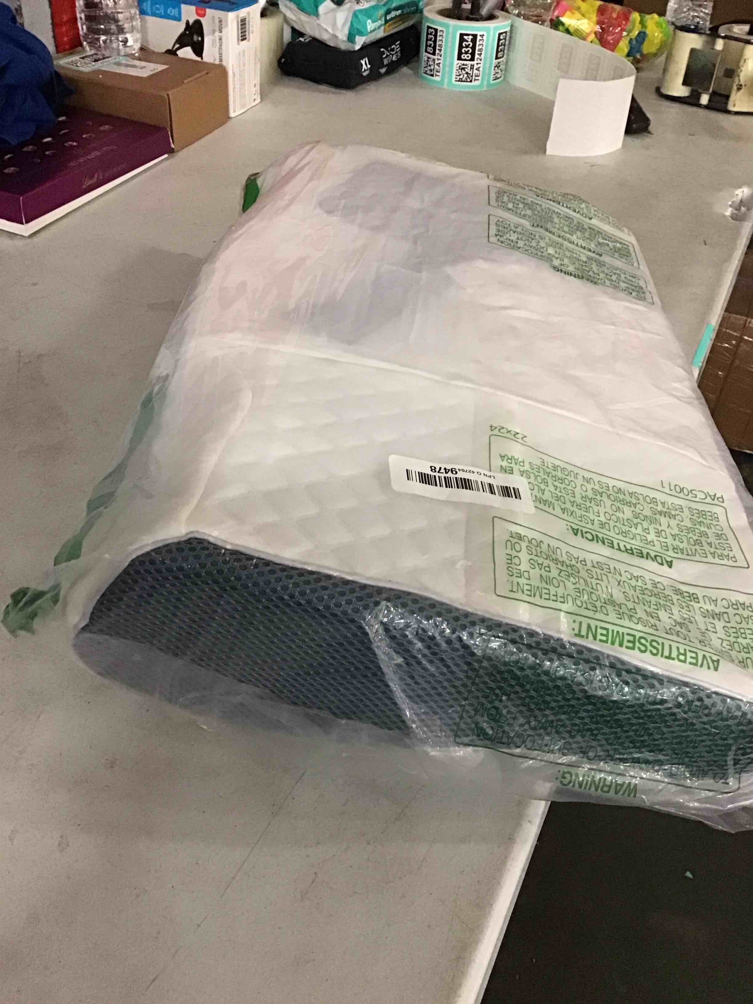 Condition photo showing As Is for Derila Pillowcase | Designed to Keep Your Memory Foam Pillow Covered and Protected with This Crisp, Clean, White Pillowcase Made from Premium Materials