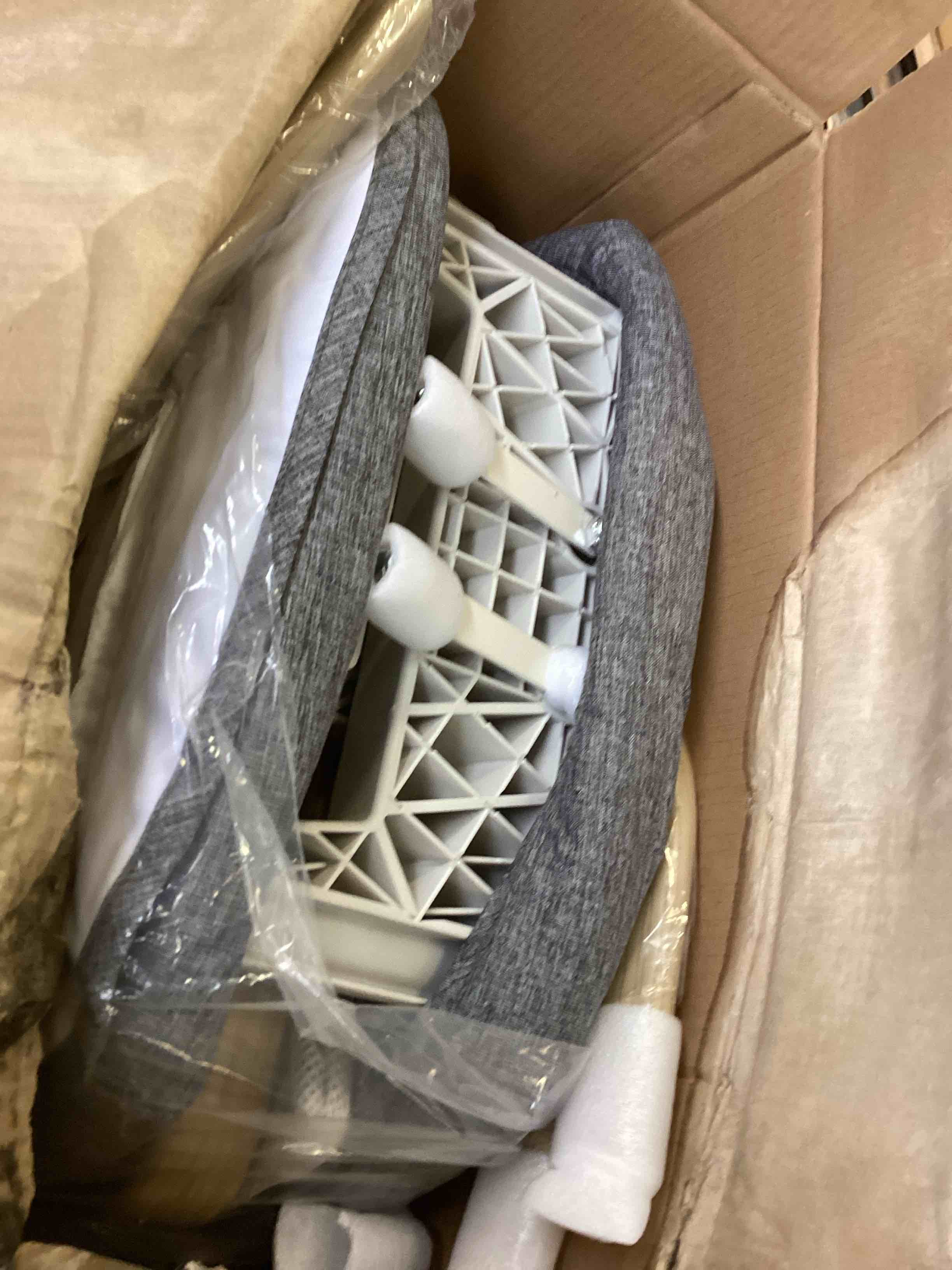 Condition photo showing As Is for Cloud Baby Portable Folding Bassinet with Travel Bag and Removable Canopy