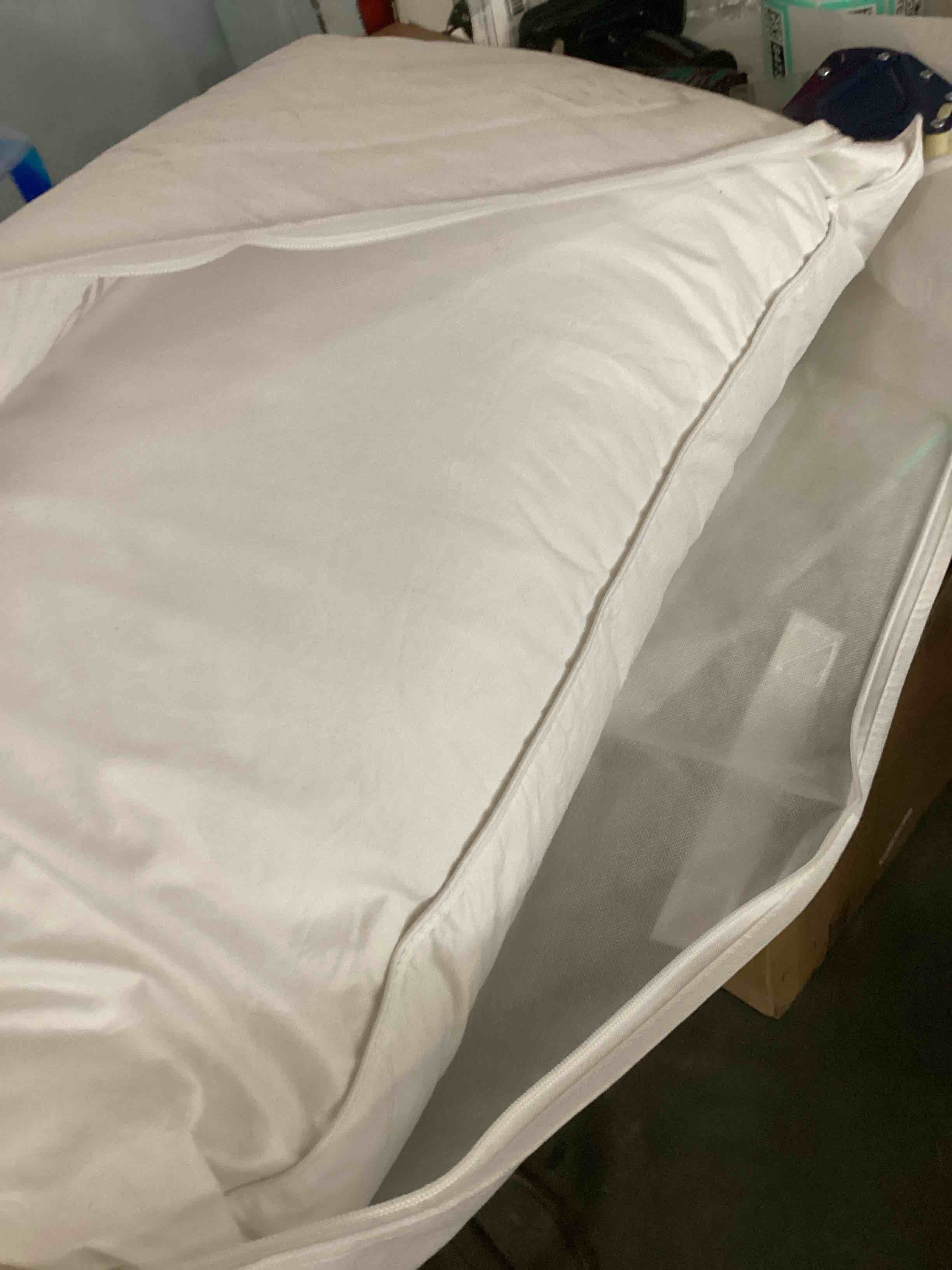 Condition photo showing As Is for Premium Down Alternative Pillow, Medium/Firm, King