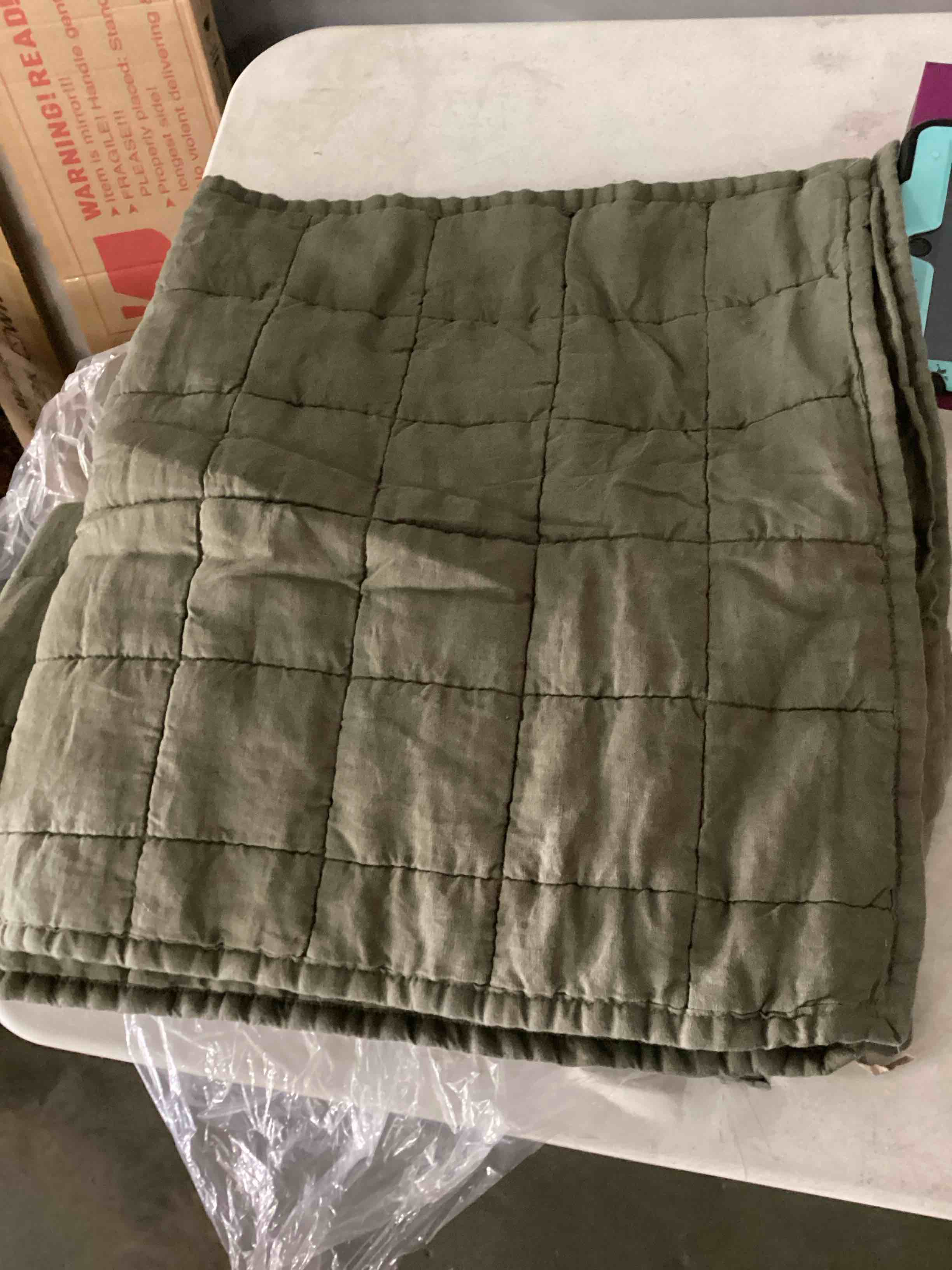 Condition photo showing Good Condition for Organic Airy Gauze Box Quilt Sham Set