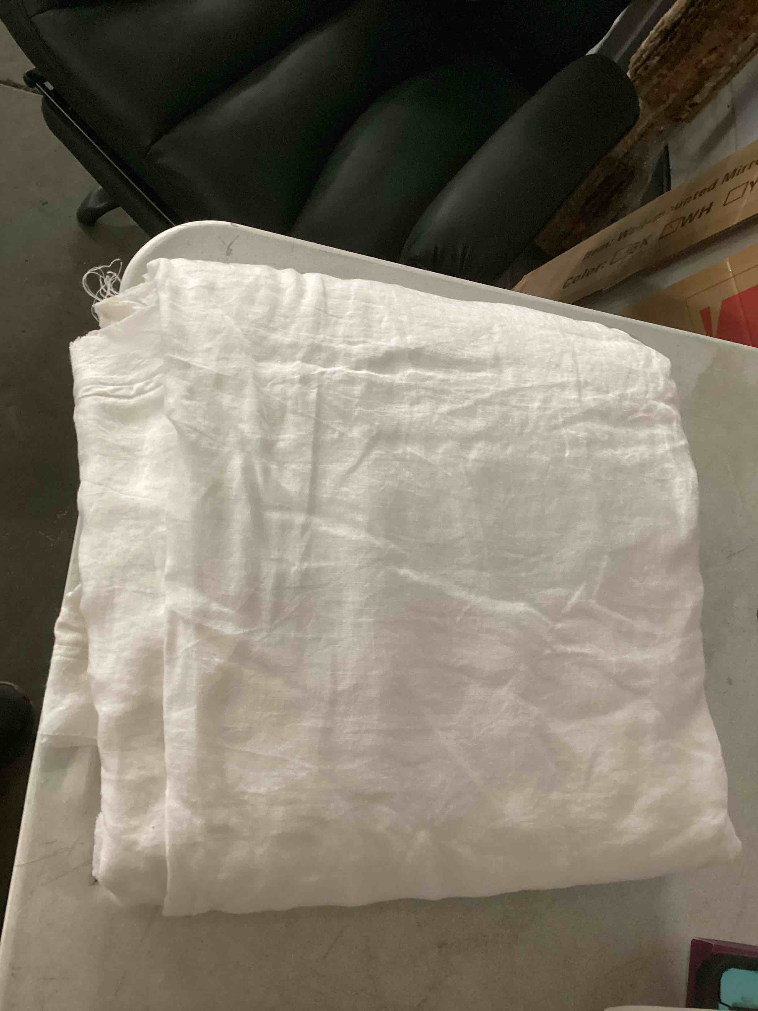 Condition photo showing As Is for European Linen Duvet Cover