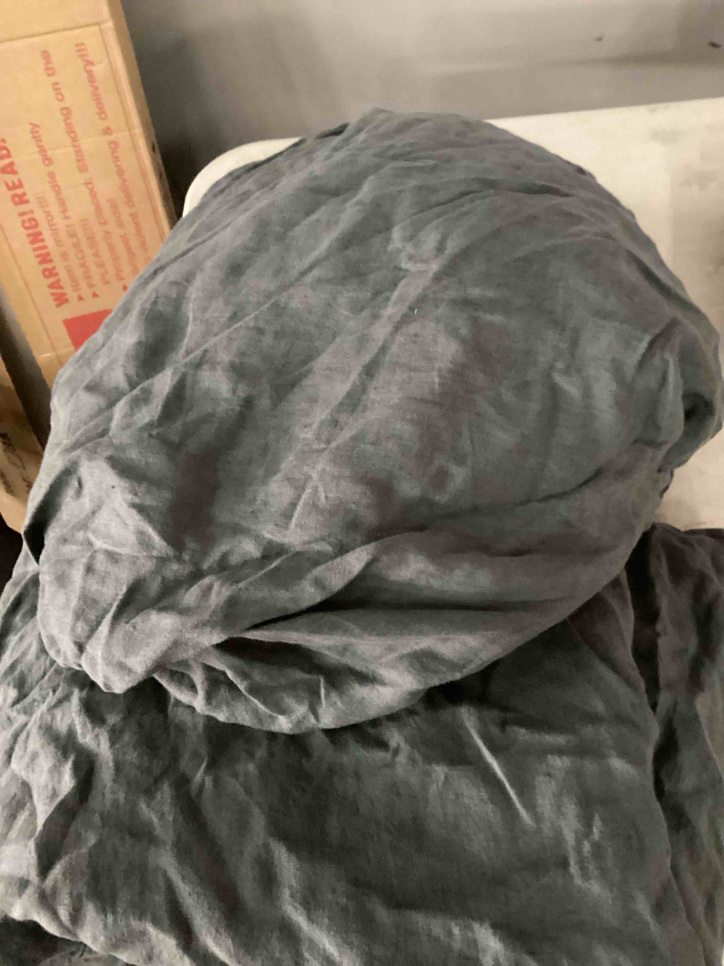 Condition photo showing As Is for European Linen Sheet Set
