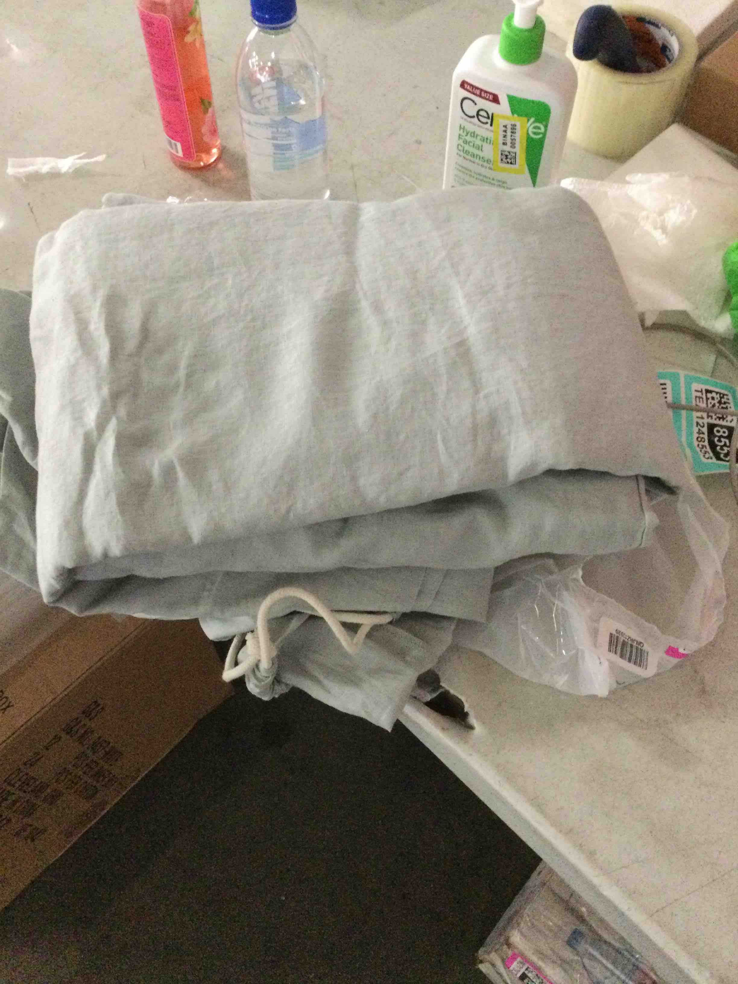 gray sheets. unknown size