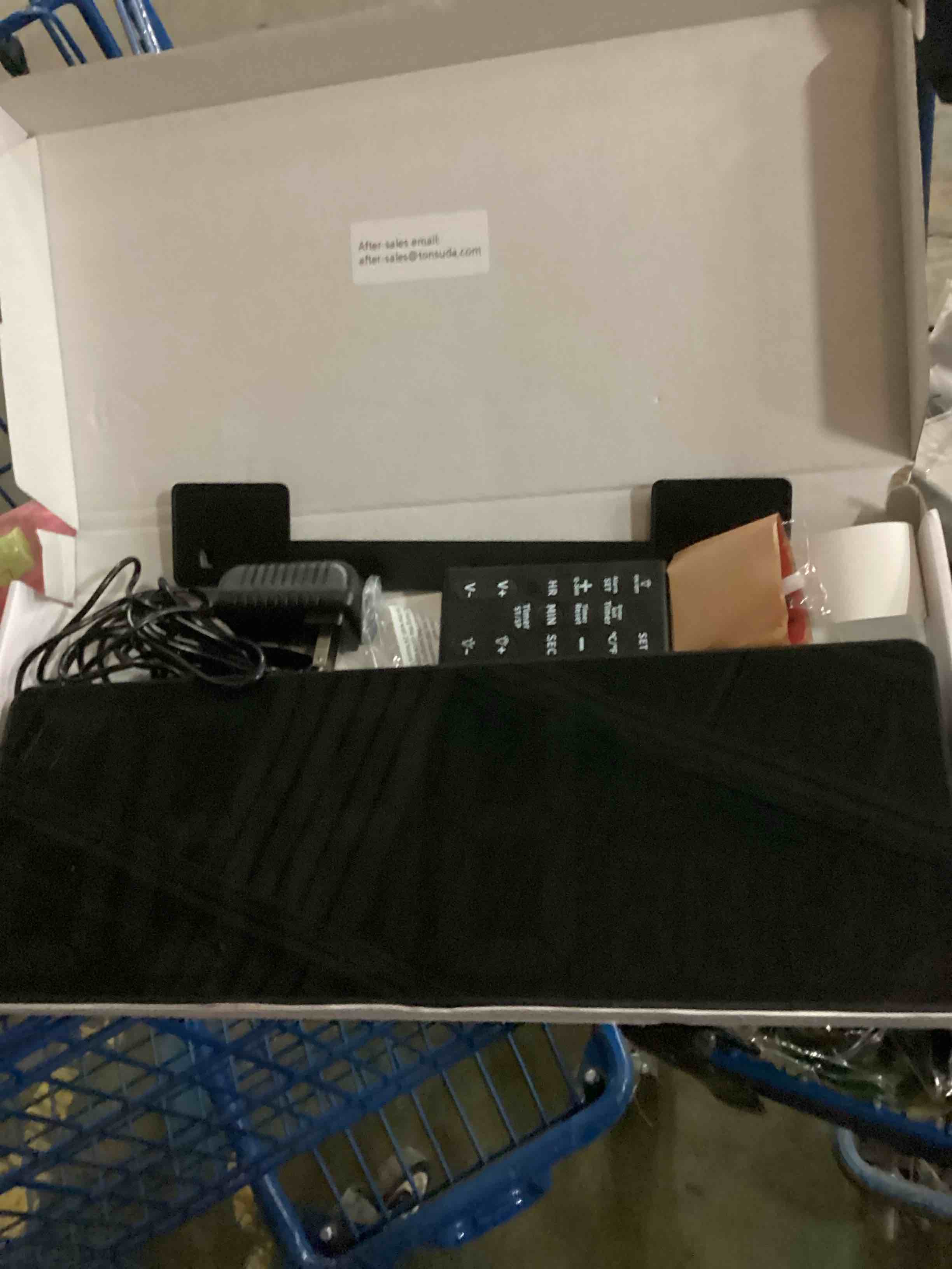 Condition photo showing Good Condition for Large Digital Wall Clock with Remote Control 17.2" LED Large Display Timer with Temperature Date Week Auto DST Adjustable Brightness, Big Wall Alarm Clock for Living Room Office Garage Gym Seniors 17.2in White