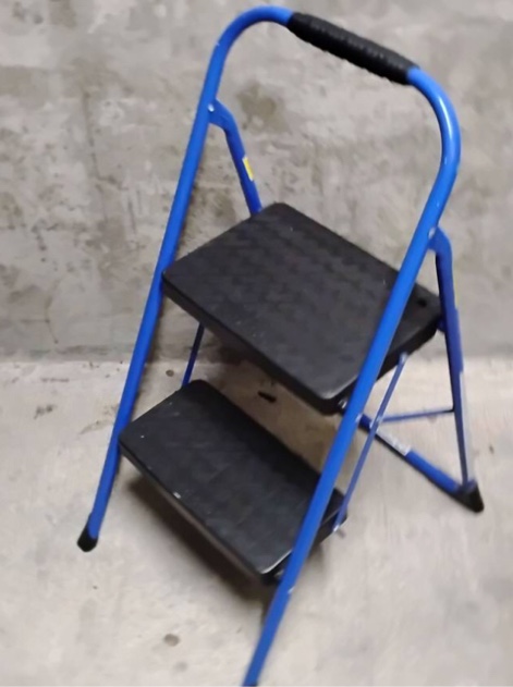 2-Step Folding Steel Step Stool, 200lbs, Cosco