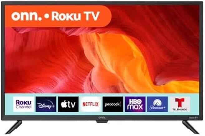 Onn 32-Inch Class HD LED Smart TV 720p Resolution, 60 Hz Refresh Rate, DLED Display, Wireless Streaming, 100012589 (Renewed)