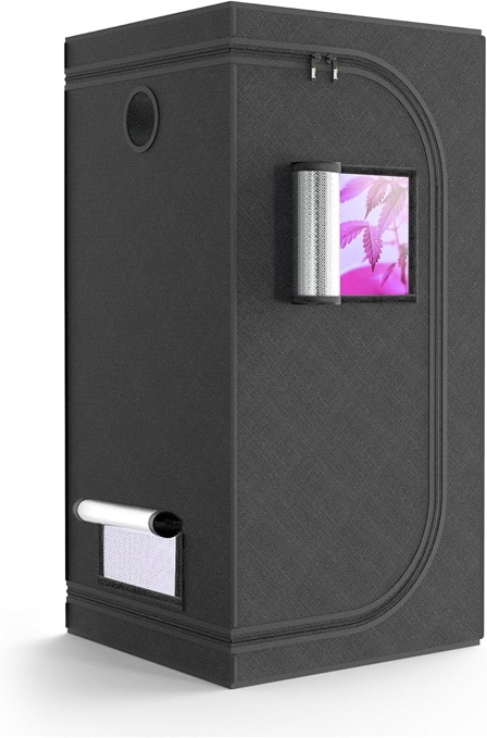 iPower Grow Tent, 31"x32"x63", Indoor Hydroponic Water-Resistant System, Easy Setup, with Removable Floor Tray and Observation Window for Seedling, Propagation, Blossom