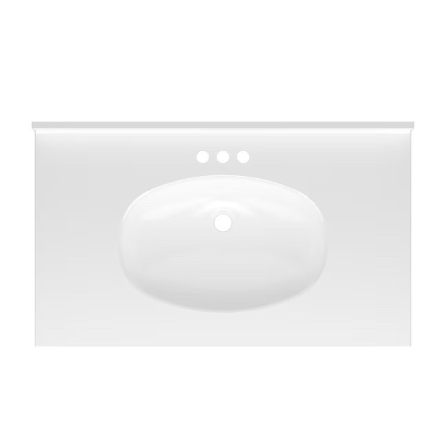 Single Sink Bathroom Vanity Top 37”W x 22”D