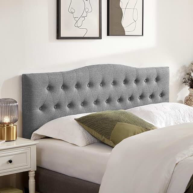 soft headboard queen (similar to stock photo)