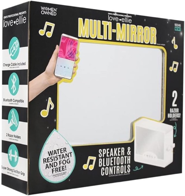 onyx professional multi mirror speaker and Bluetooth controls 