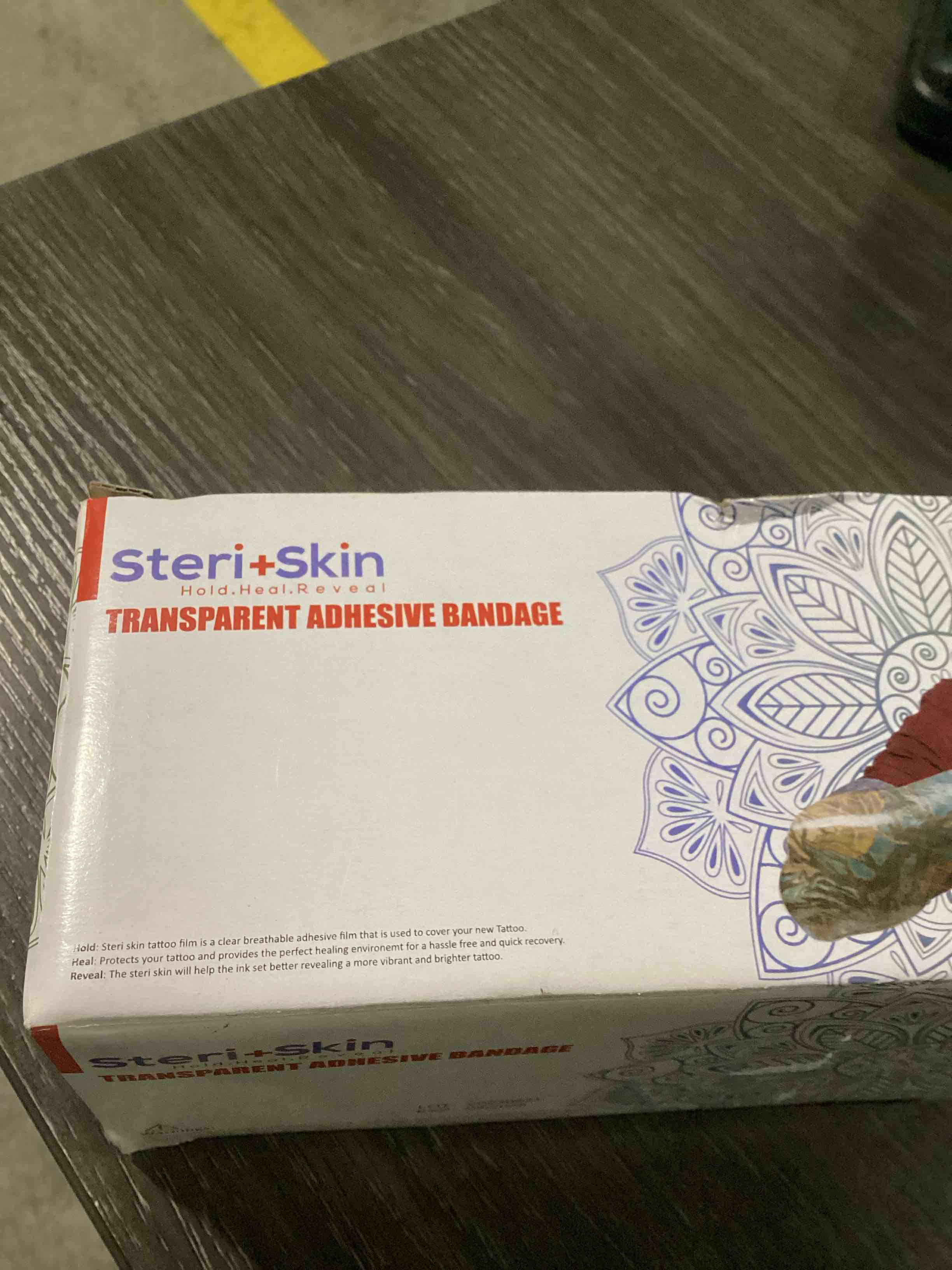 Condition photo showing As Is for transparent adhesive bandage