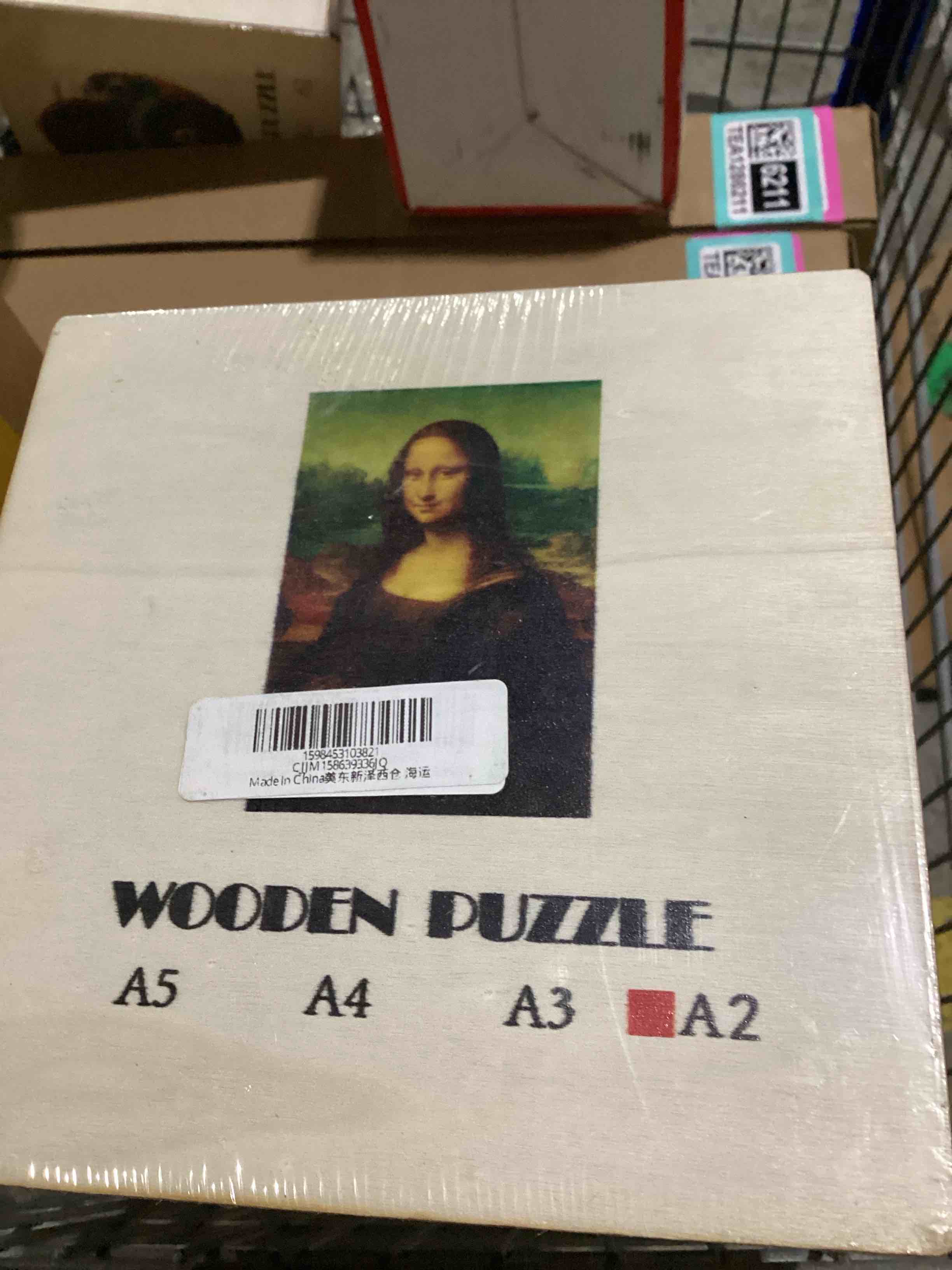 Mona Lisa  - Wooden Jigsaw Puzzle, Size A3