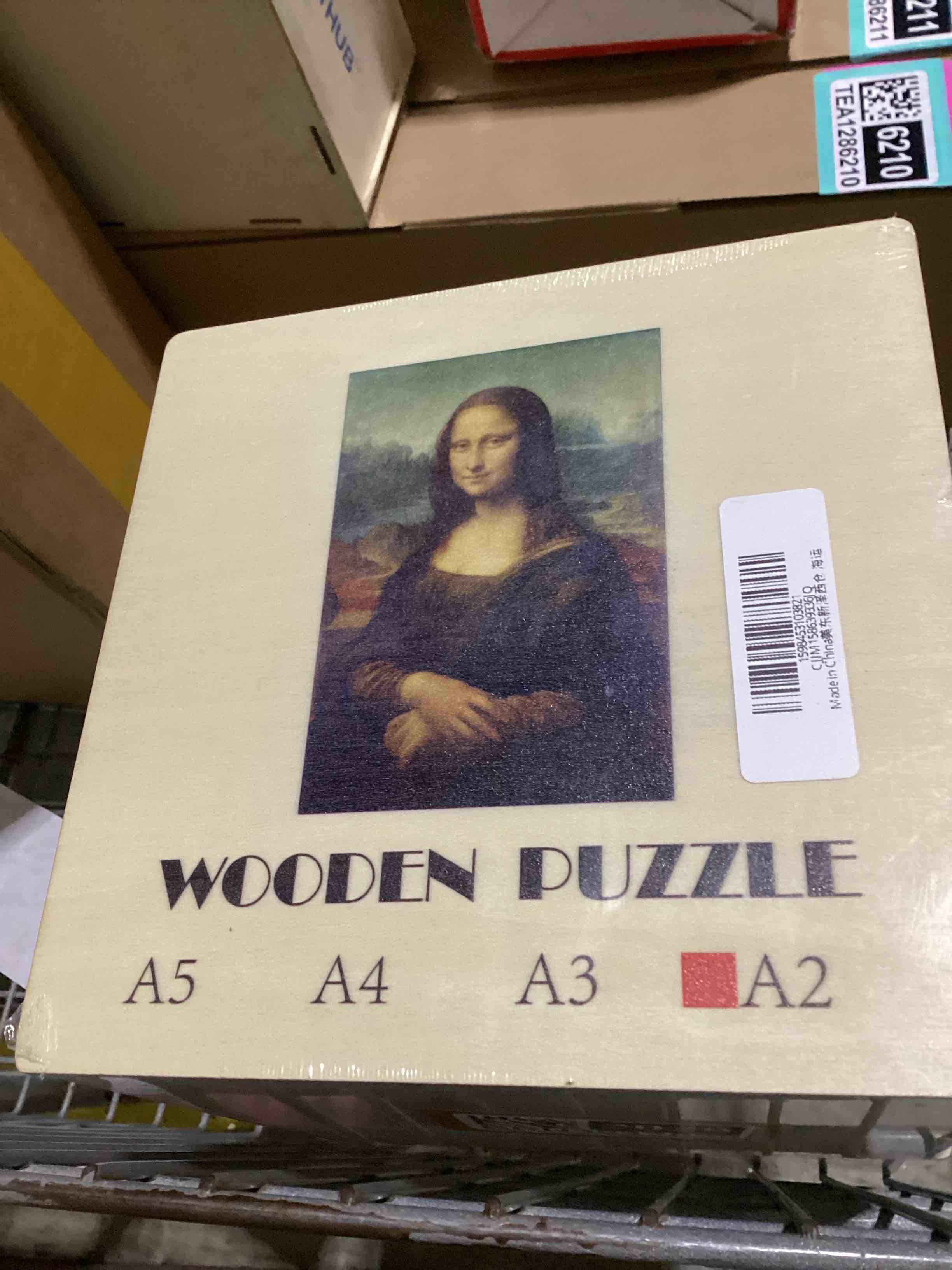 Mona Lisa- Wooden Jigsaw Puzzle, Size A3