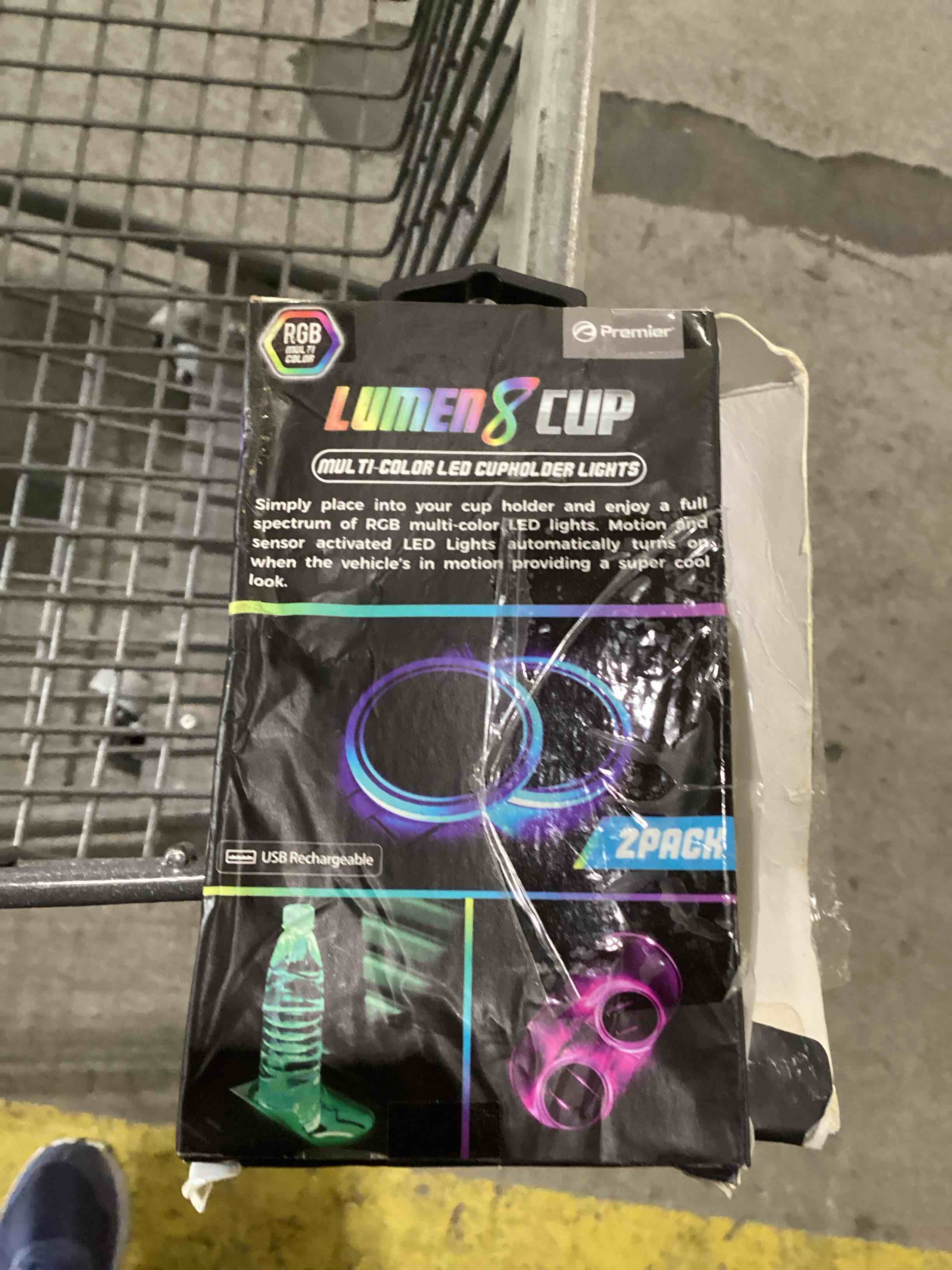 Light up cup holders for car