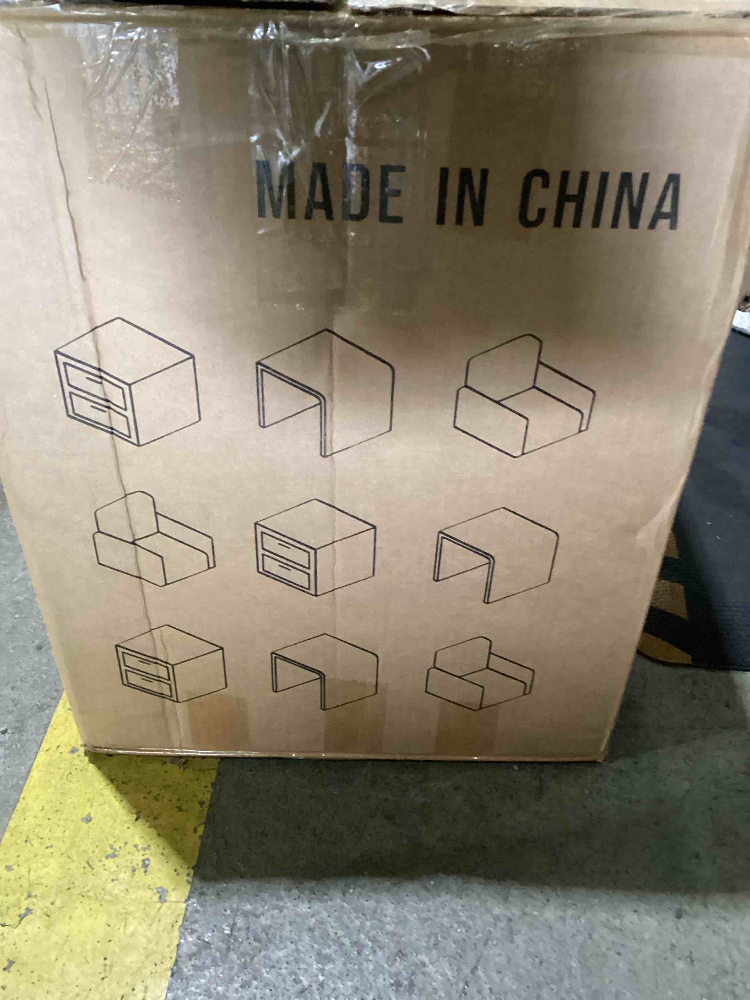 H-OFMEMBER Elims C Shaped End Table with Foldable Tabletop