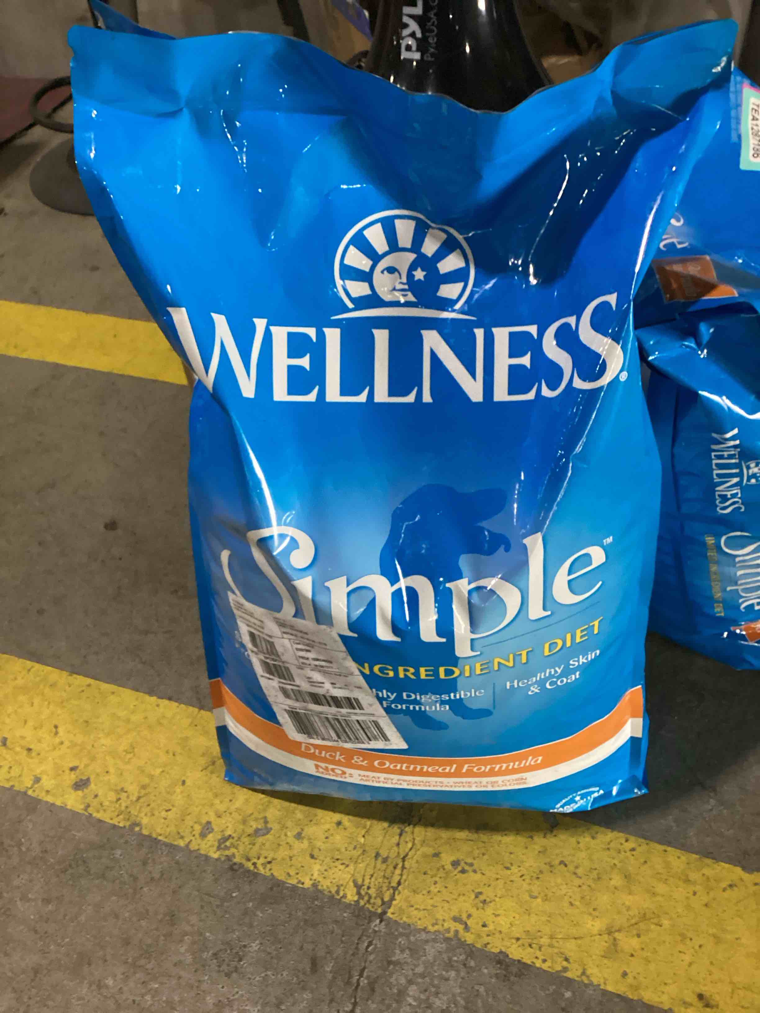 Condition photo showing As Is for WELLNESS Simple dog food ONE BAG 