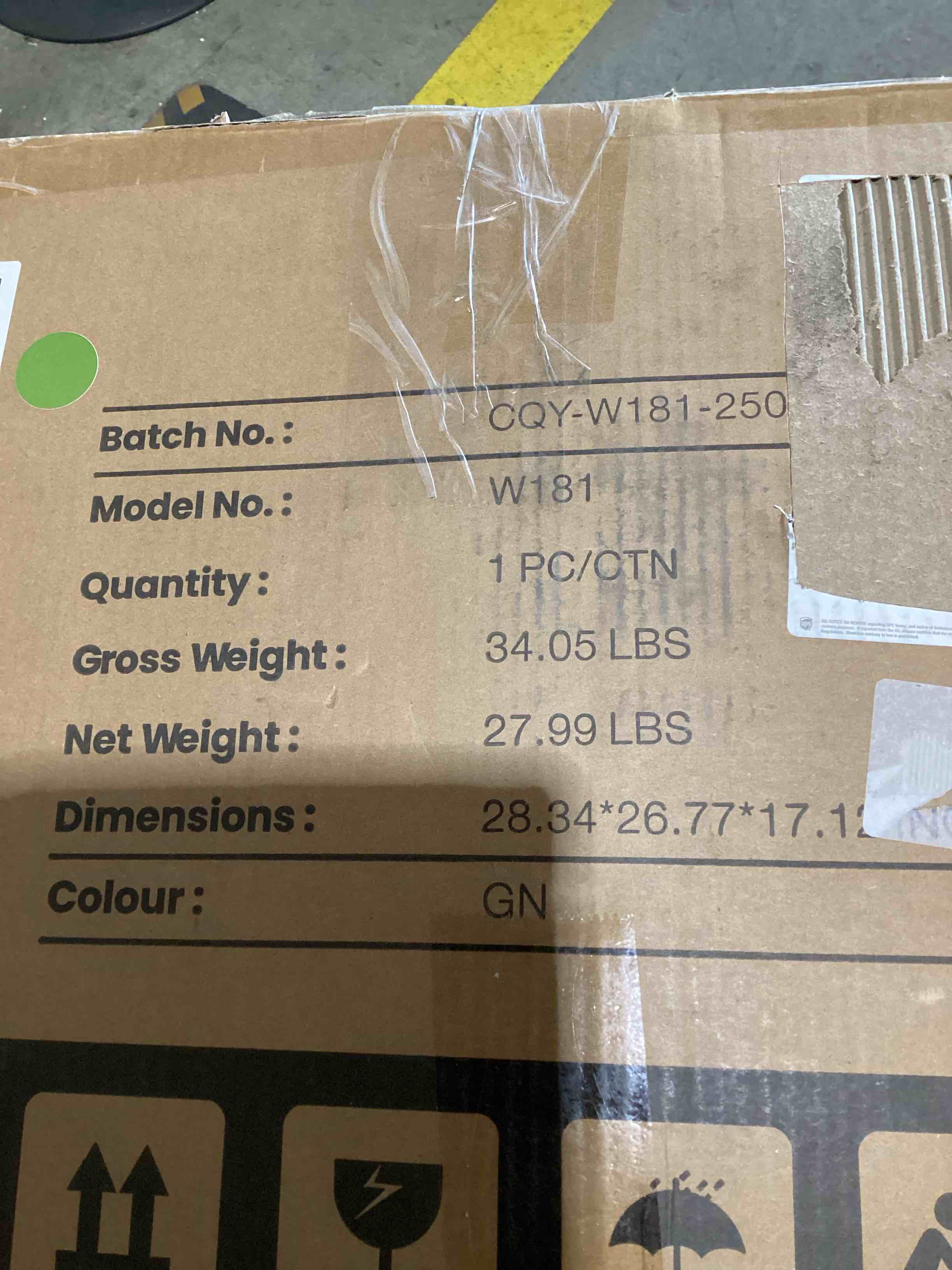 Condition photo showing As Is for COLAMY Modern Velvet Accent Chair ONE ONLY Upholstered Barrel Chairs, Comfy Side Arm Chairs with 3 Legs for Living Room, Bedroom, Reading, Green New-green ONE CHAIR ONLY 