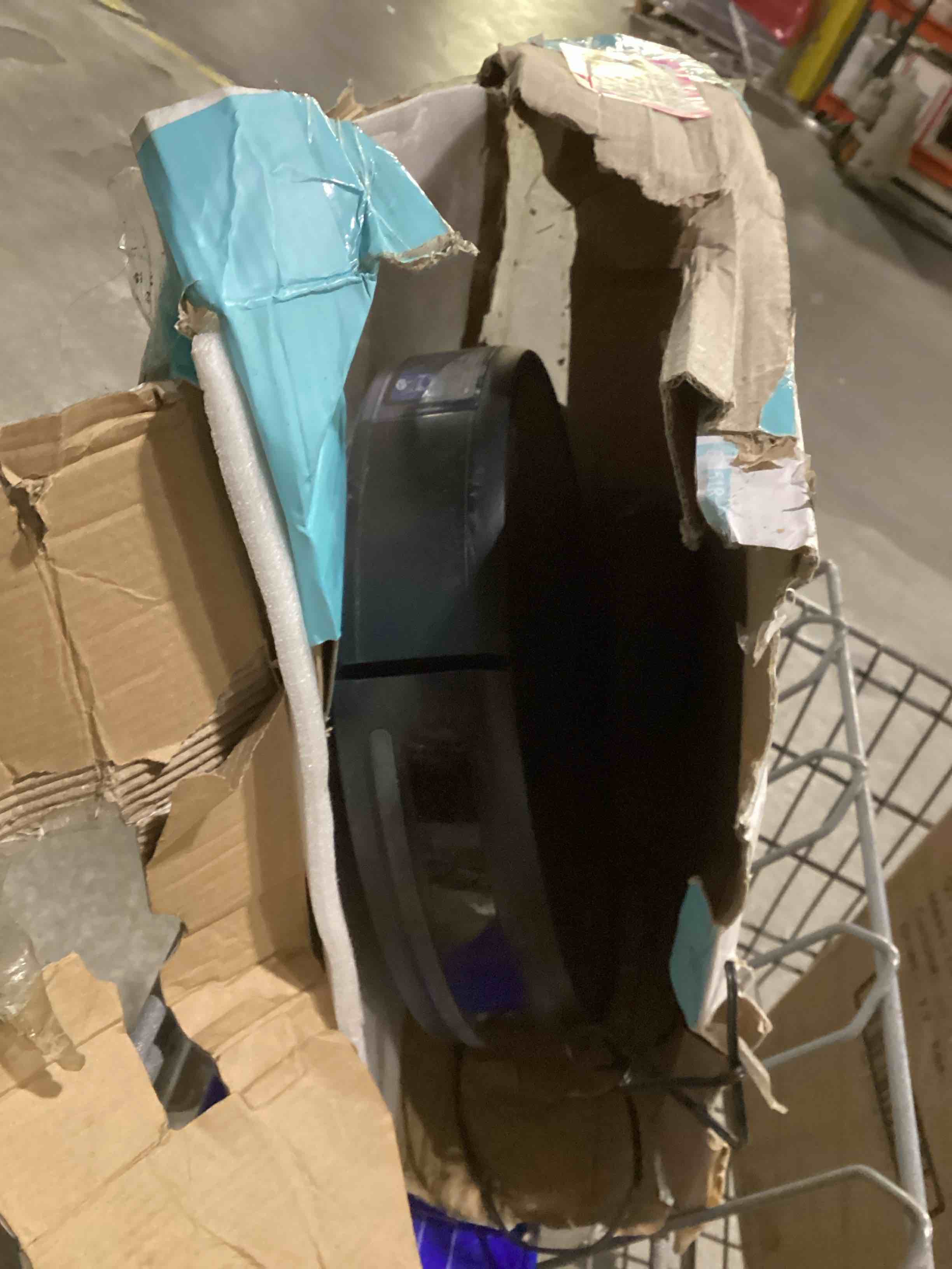 Condition photo showing As Is for USED BR151 Robot Vacuum Cleaner, Robot Vacuum and Mop Combo Compatible with Alexa, Blue