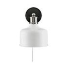 Kichler Ernest Plug-In Wall Sconce Matte Black Brushed Nickel Finish 5024104