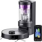 Eureka E10s Robot Vacuum with Bagless Self Emptying Station, Robotic Vacuum and Mop Combo, 45-Day Capacity, 4000Pa Suction for Pet Hair, Carpet&Floor, Auto Lifting Mop, App Control, black