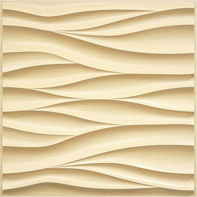 STICKGOO Wave Wall Panels for Interior Wall Decor, White 3D Wall Panels ...
