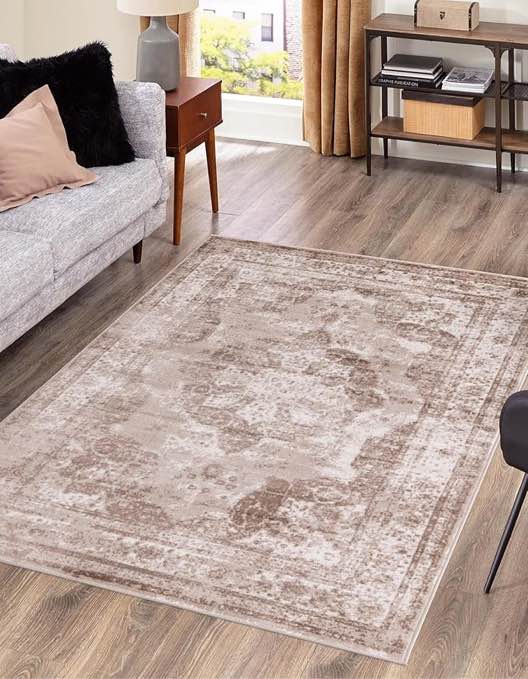 Unique Loom Sofia Collection Area Rug - Salle Garnier (6' 1" x 9' Rectangle, Beige/ Ivory) Visit the Unique Loom Store